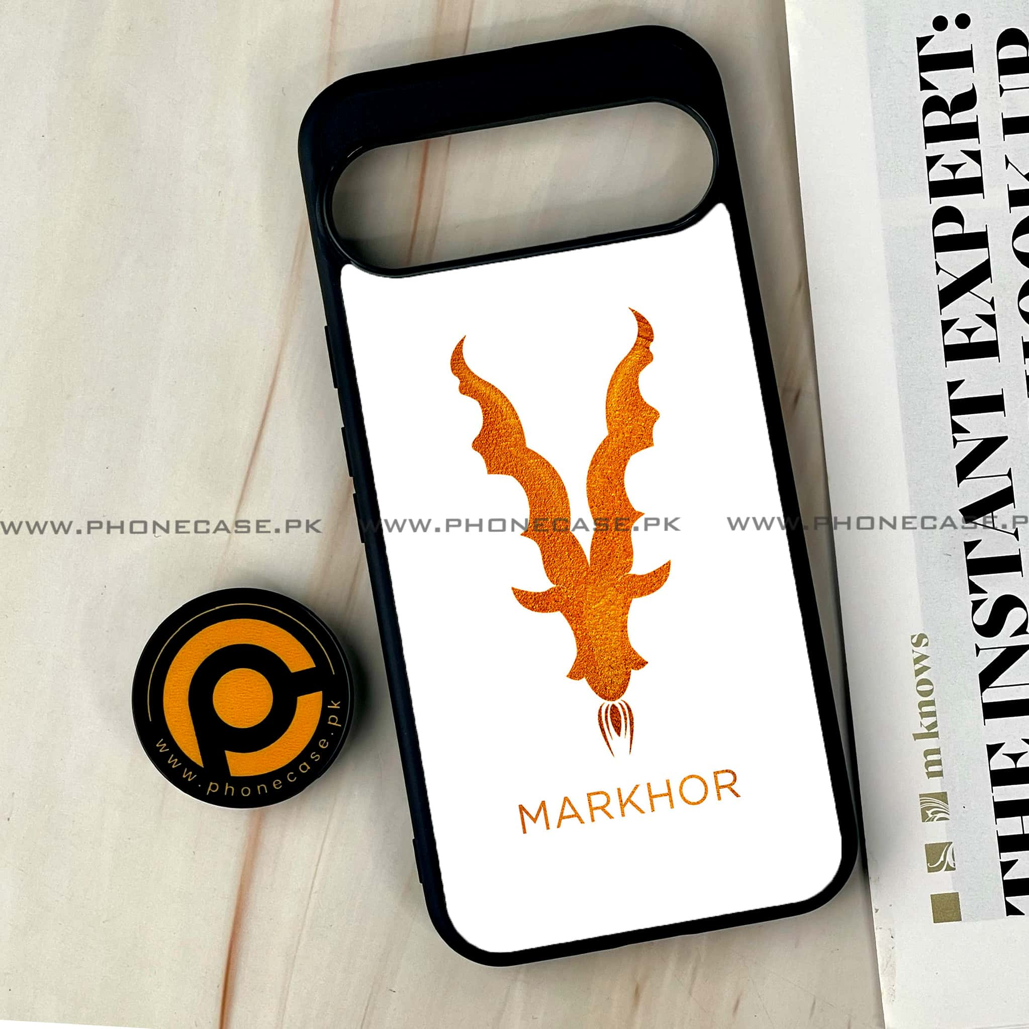 Google Pixel 9 Pro XL - Markhor Series - Premium Printed Glass soft Bumper shock Proof Case