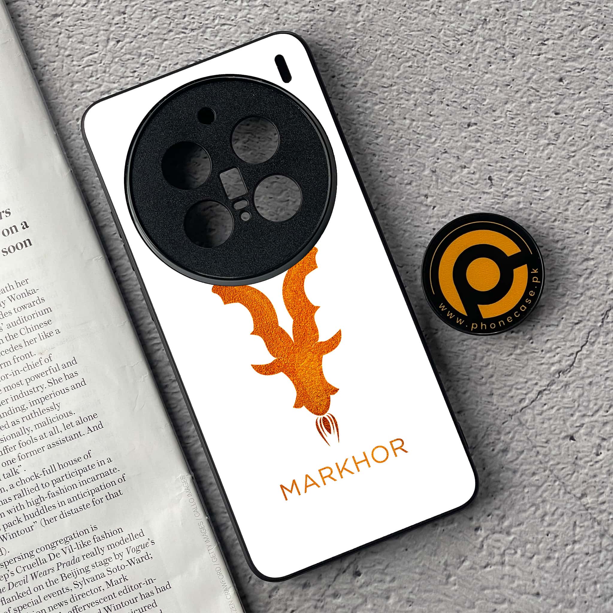 Vivo X200 Pro - Markhor Series - Premium Metal  Printed soft Bumper shock Proof Case