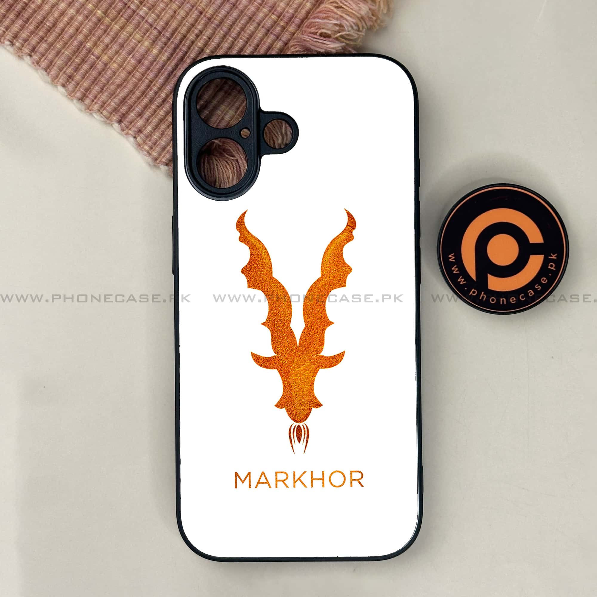 iPhone 17 - Markhor Series - Premium Printed Glass soft Bumper shock Proof Case