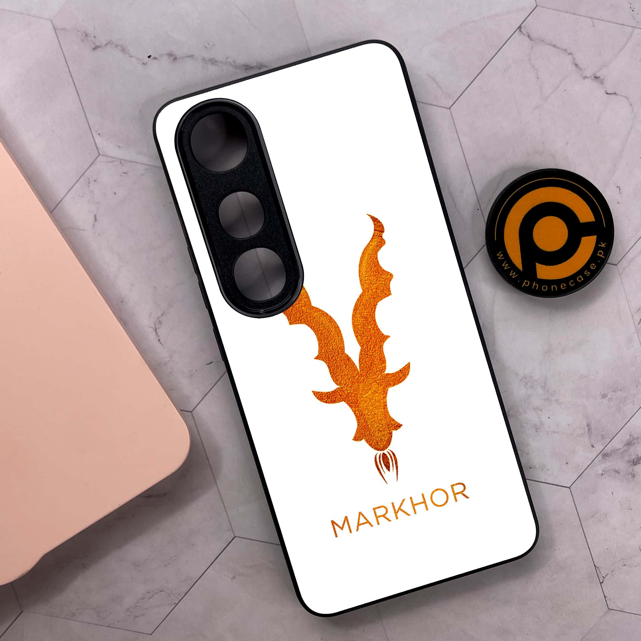 Vivo V50 Lite - Markhor Series - Premium Metal Printed soft Bumper shock Proof Case
