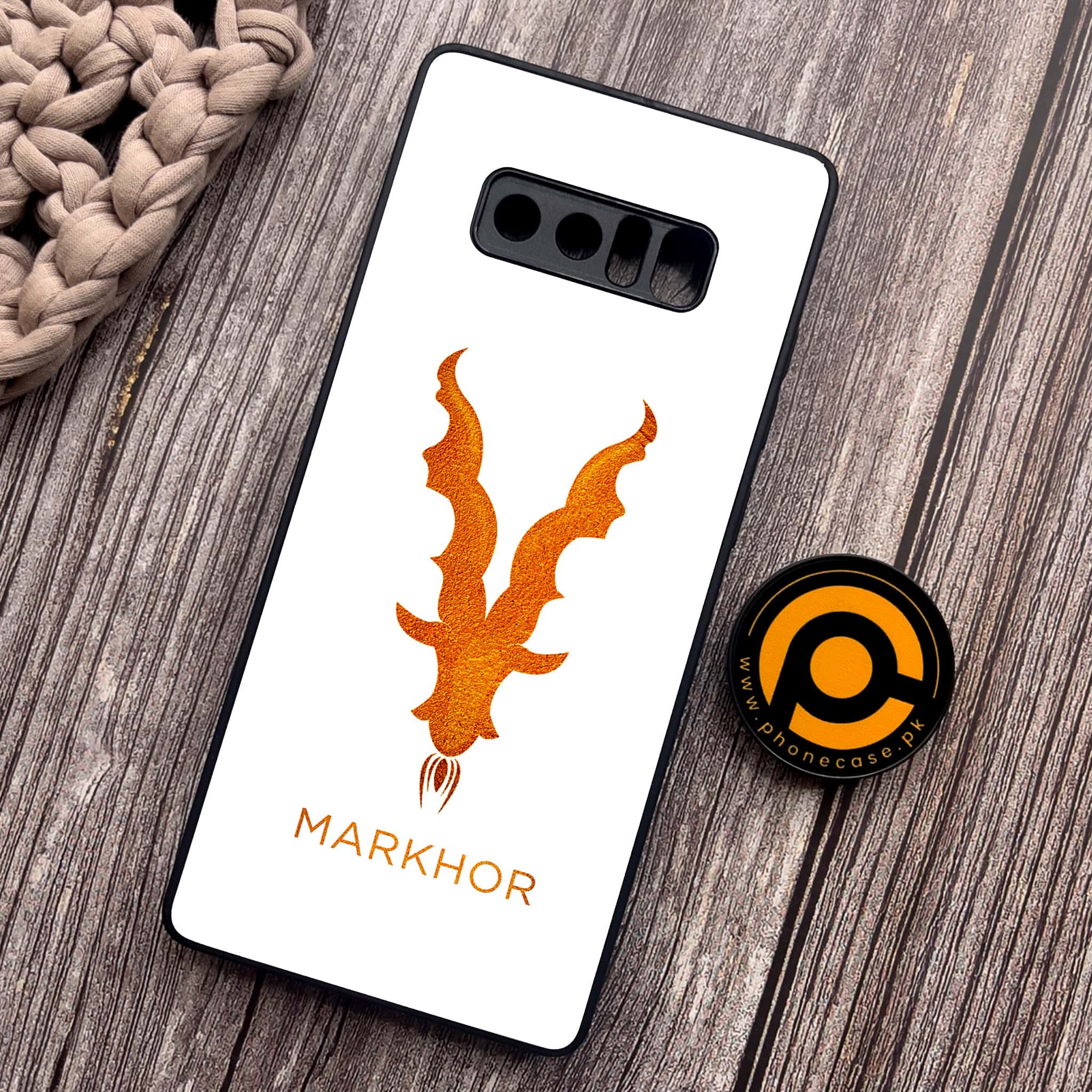 Samsung Galaxy Note 8 - Markhor Series - Premium Metal Printed soft Bumper shock Proof Case