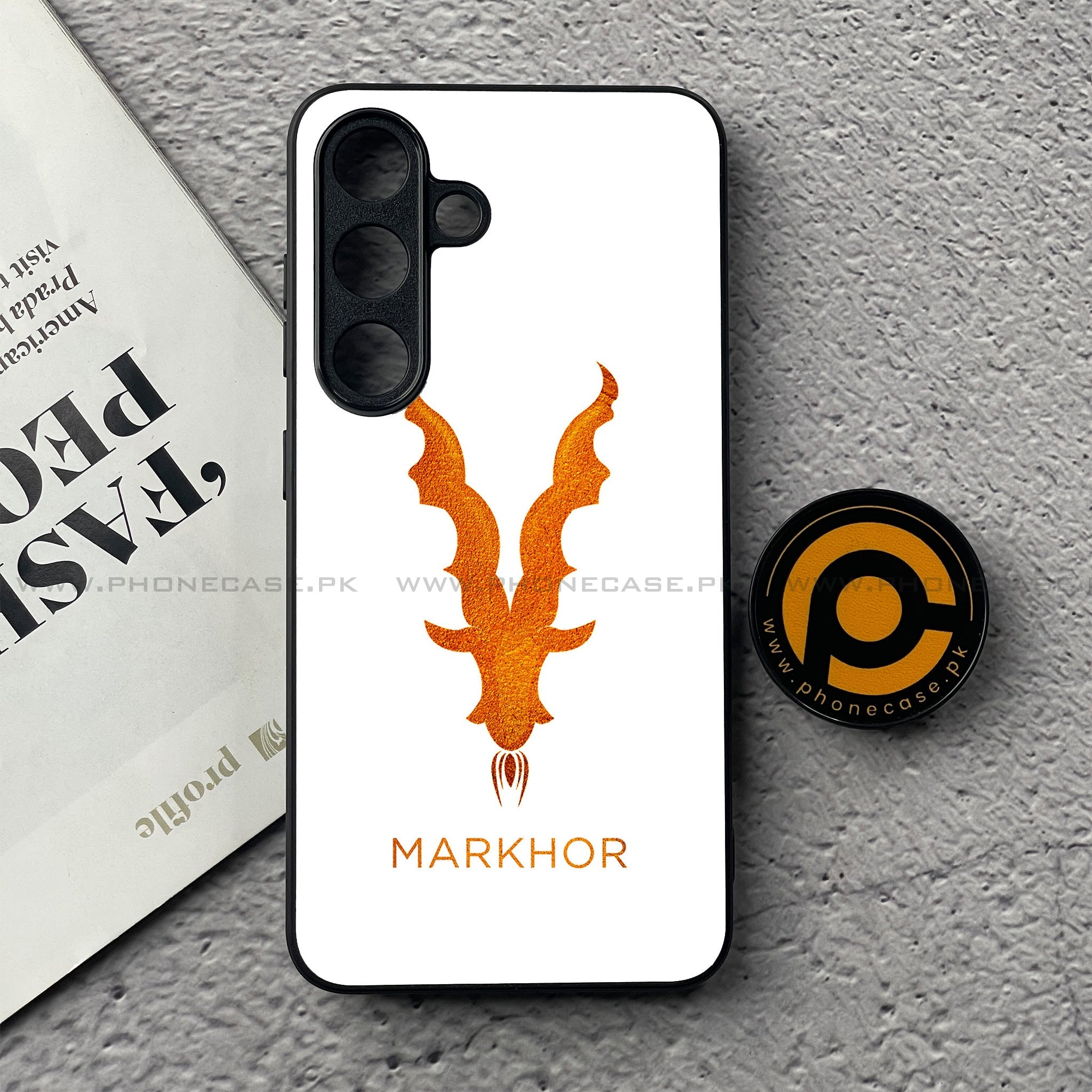 Samsung Galaxy S25 FE - Markhor Series - Premium Metal Printed soft Bumper shock Proof Case