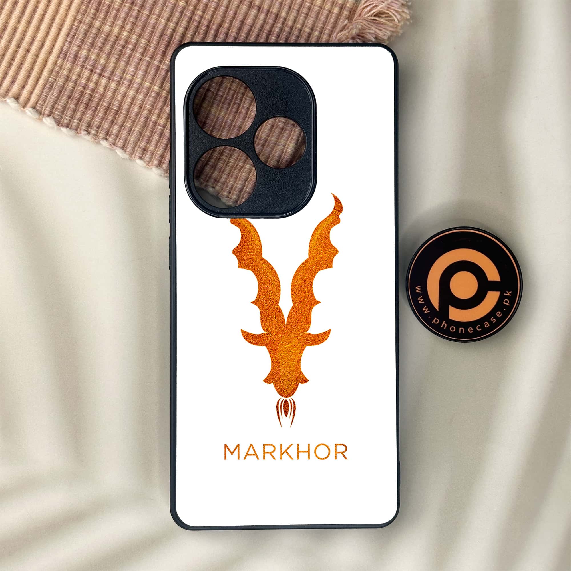 Realme GT 6 - Markhor Series - Premium Metal Printed soft Bumper shock Proof Case