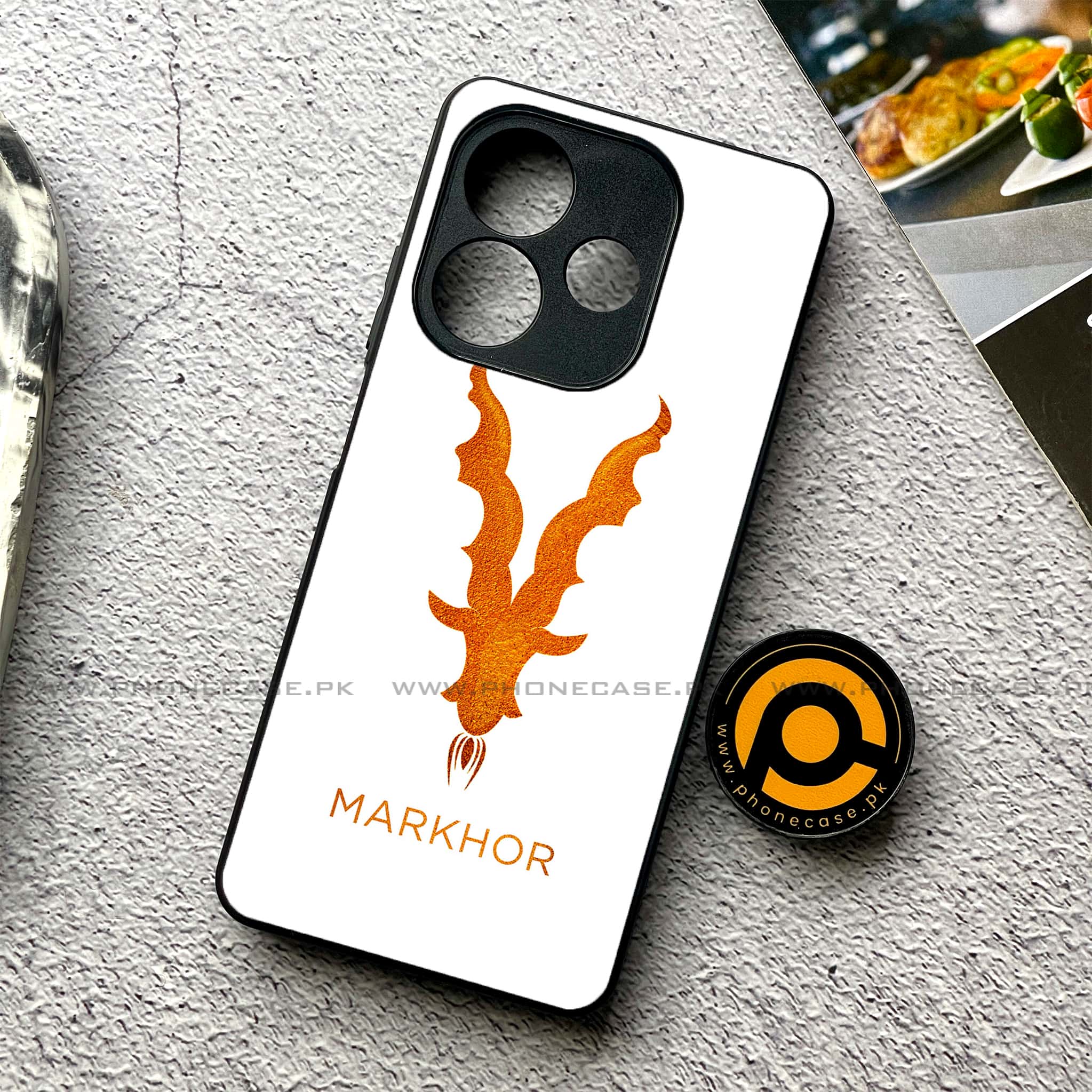 Oppo A5 Pro - Markhor Series - Premium Metal Printed soft Bumper shock Proof Case