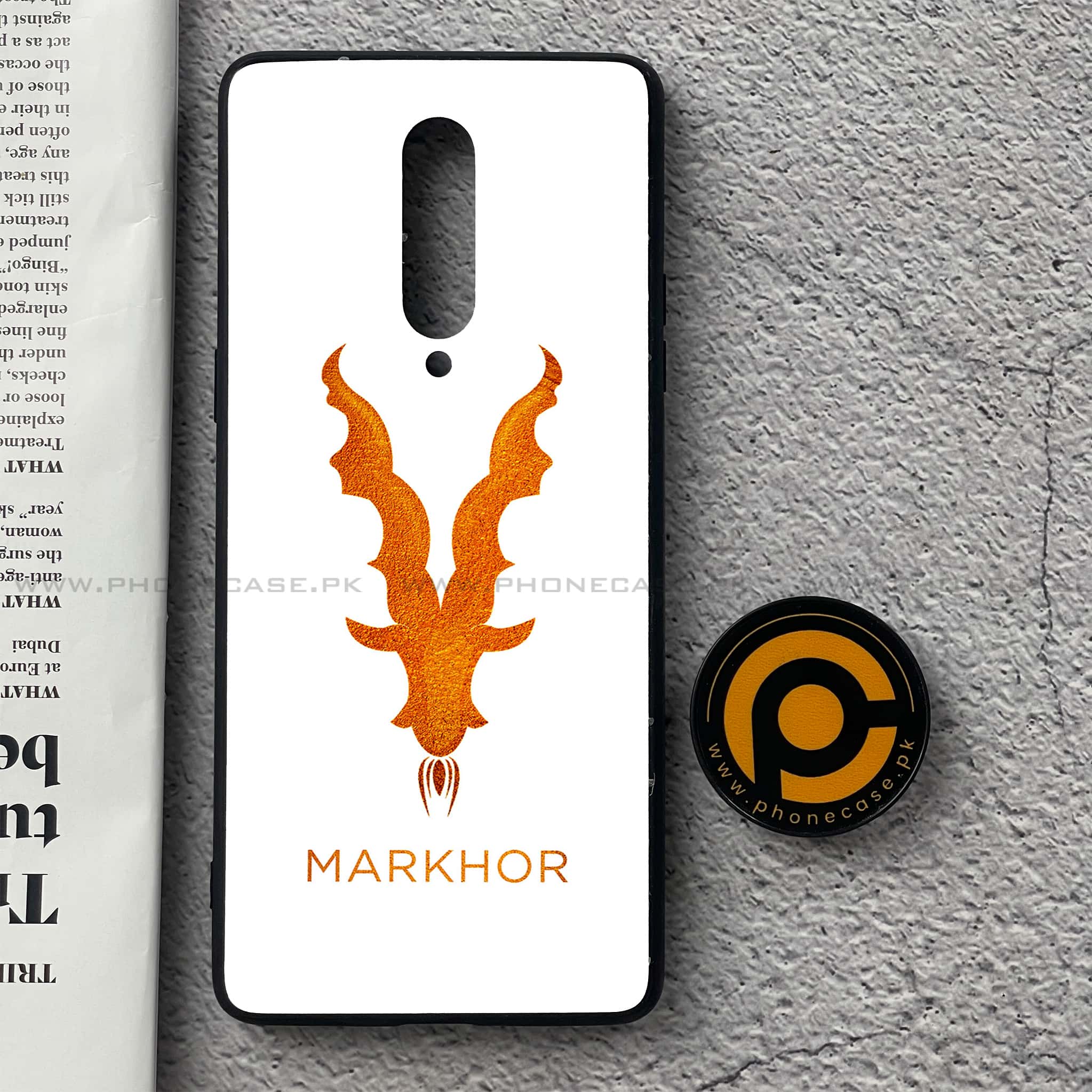 OnePlus 8 - Markhor  Series - Premium Printed Glass soft Bumper shock Proof Case