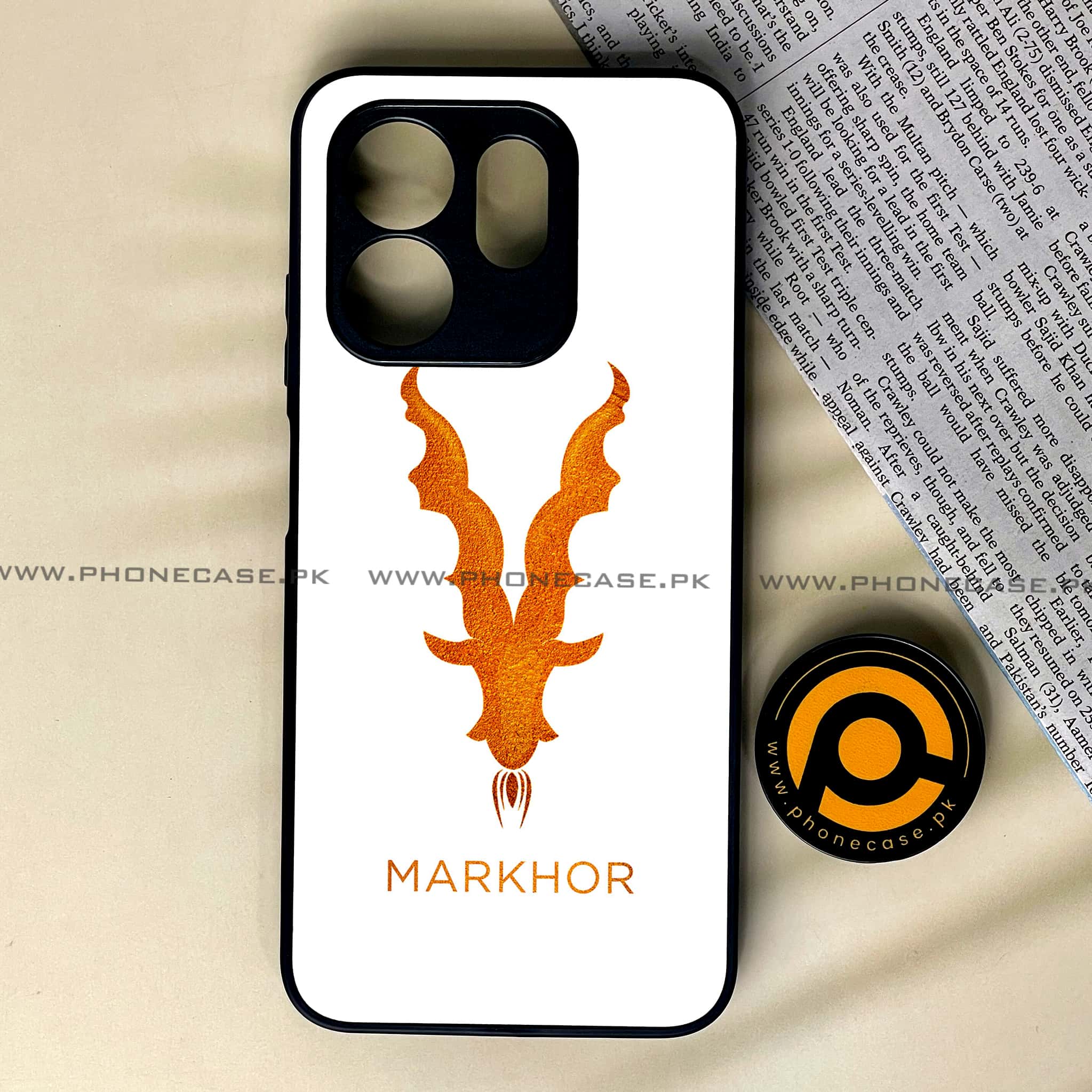 Infinix Smart 9 HD - Markhor Series - Premium Metal Printed soft Bumper shock Proof Case