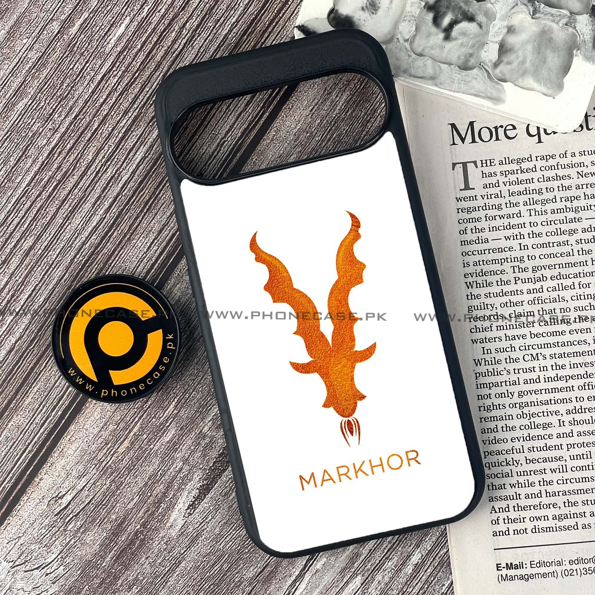 Google Pixel 9 - Markhor Series - Premium Printed Glass soft Bumper shock Proof Case