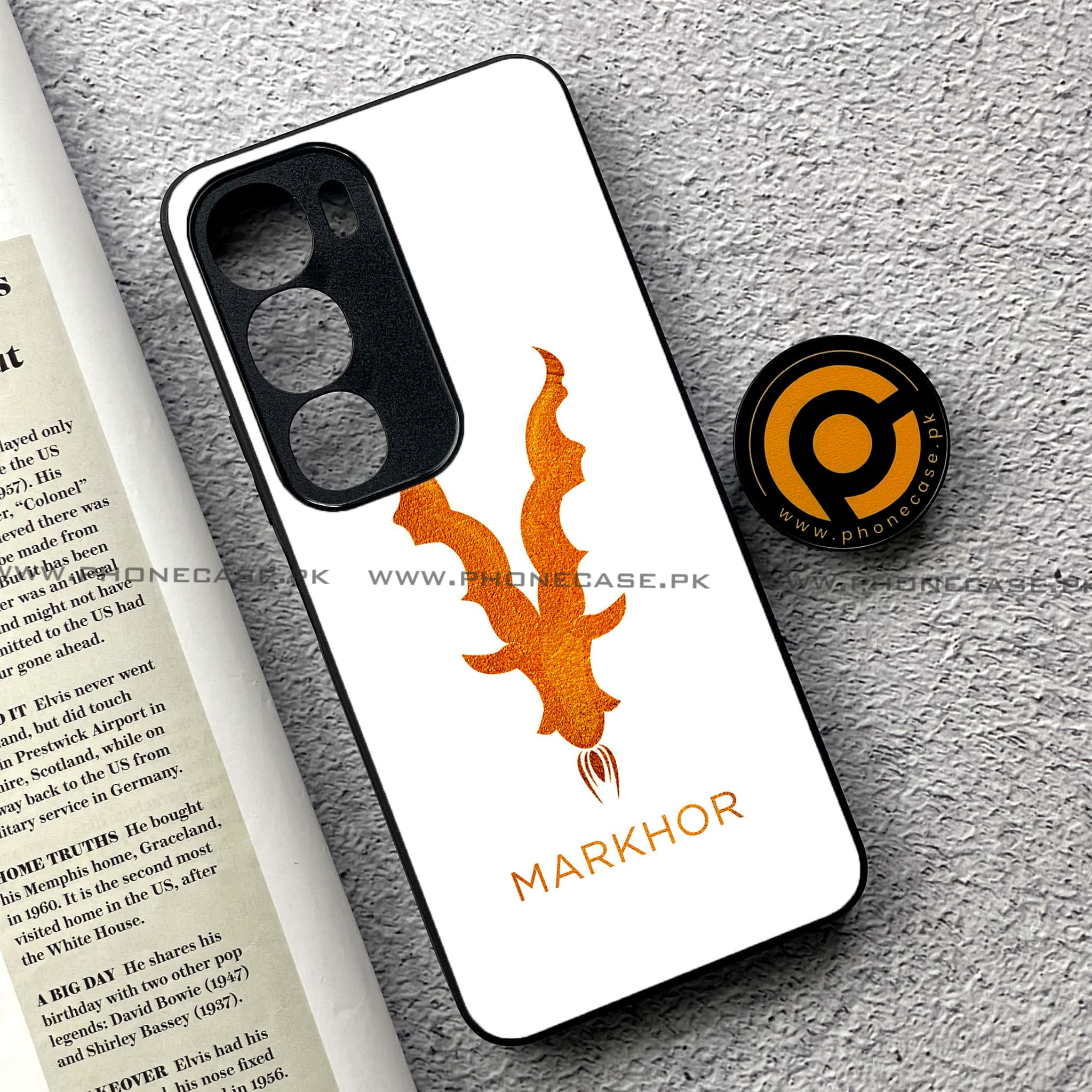 Vivo Y19s - Markhor Series - Premium Printed Glass soft Bumper shock Proof Case