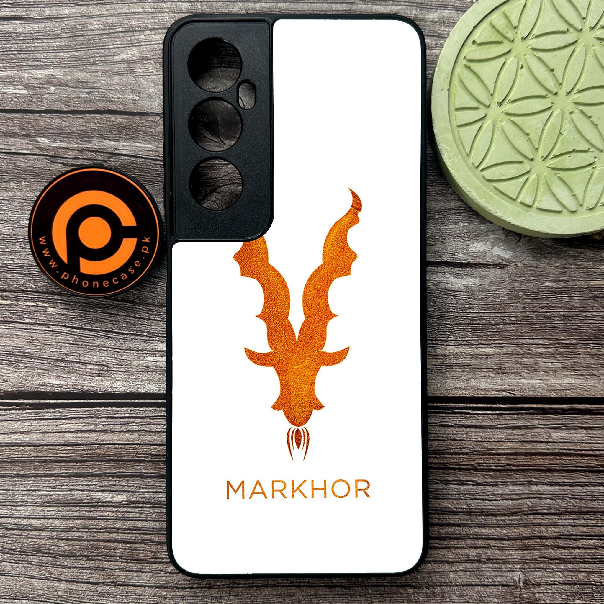 Realme C65  - Markhor Series - Premium Metal Printed soft Bumper shock Proof Case