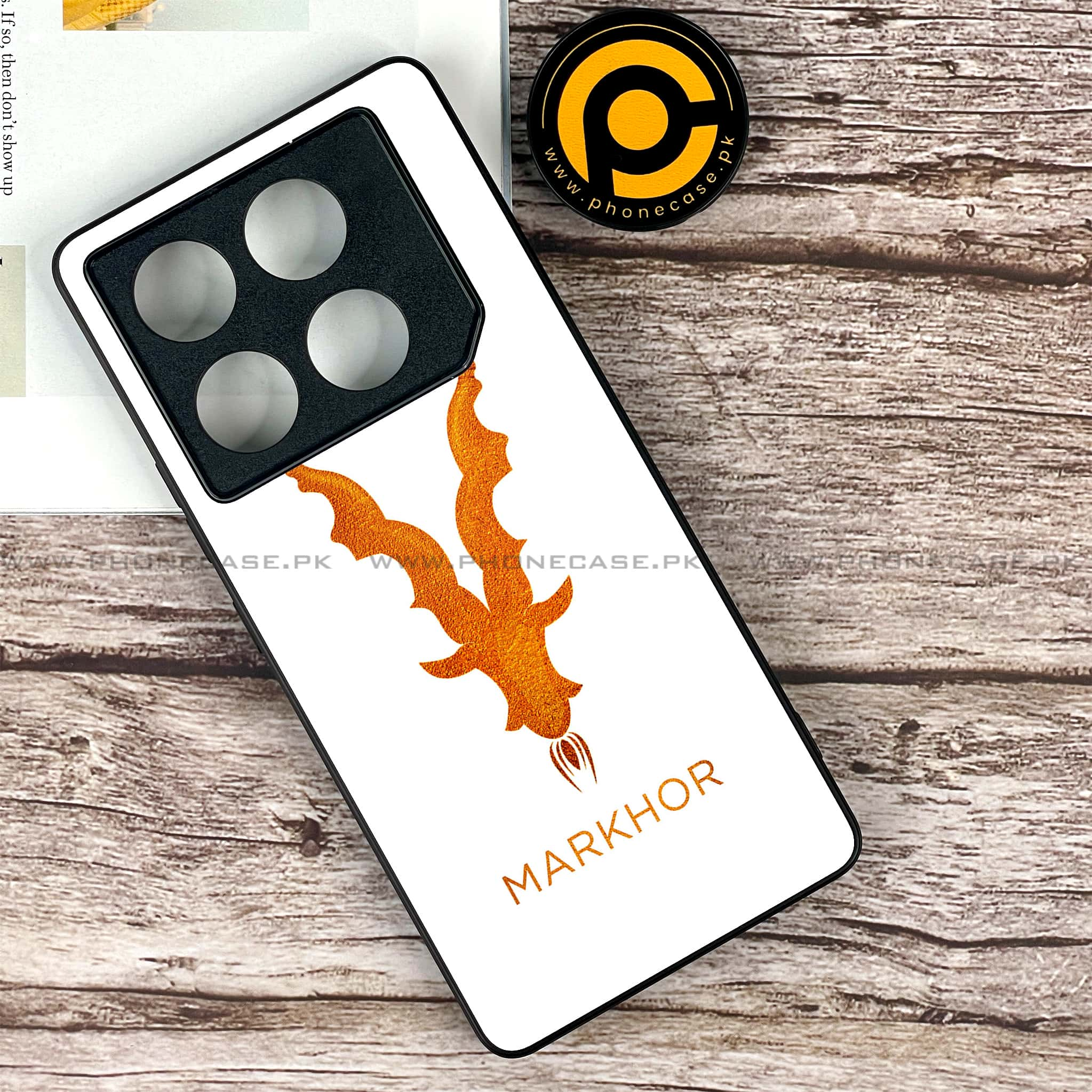 Infinix GT 20 Pro - Markhor Series - Premium Printed Glass soft Bumper shock Proof Case