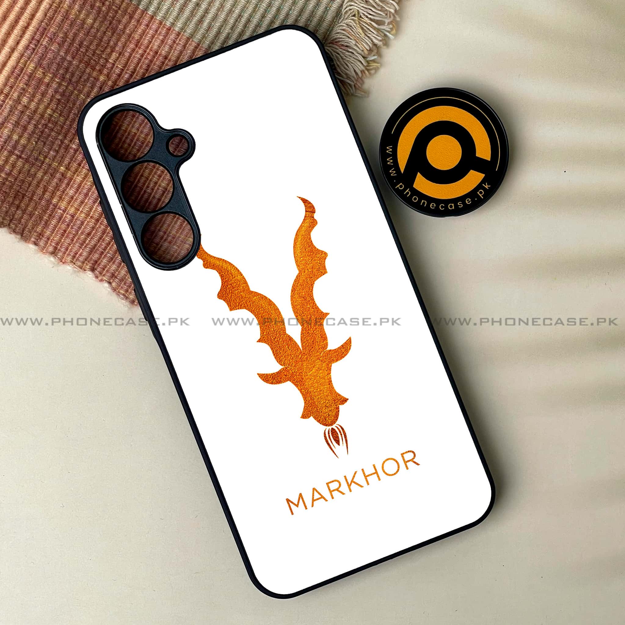 Samsung Galaxy S24 FE - Markhor Series - Premium Metal Printed soft Bumper shock Proof Case