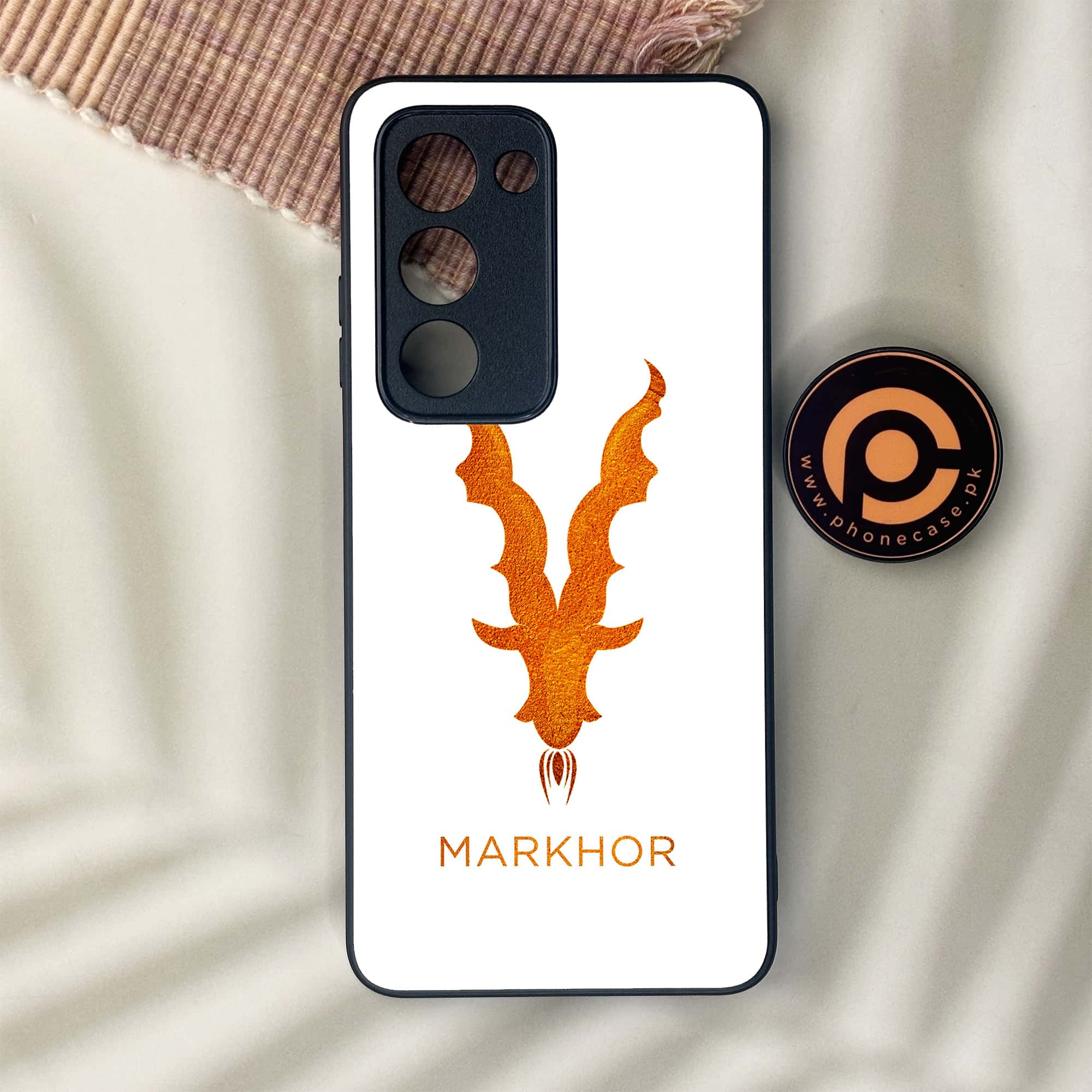 Oppo A5 2025 - Markhor Series - Premium Metal Printed soft Bumper shock Proof Case