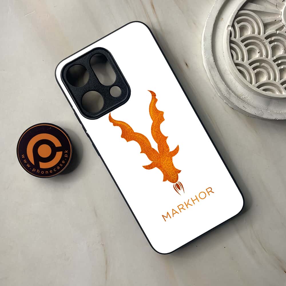 Oppo Reno 14 5G - Markhor Series - Premium Metal Printed soft Bumper shock Proof Case