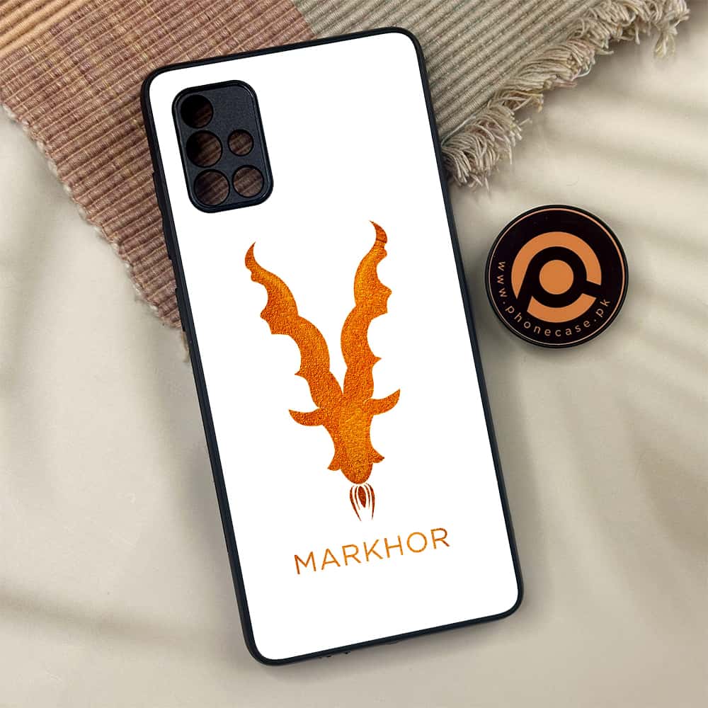 Samsung Galaxy A71 - Markhor Series - Premium Metal Printed soft Bumper shock Proof Case