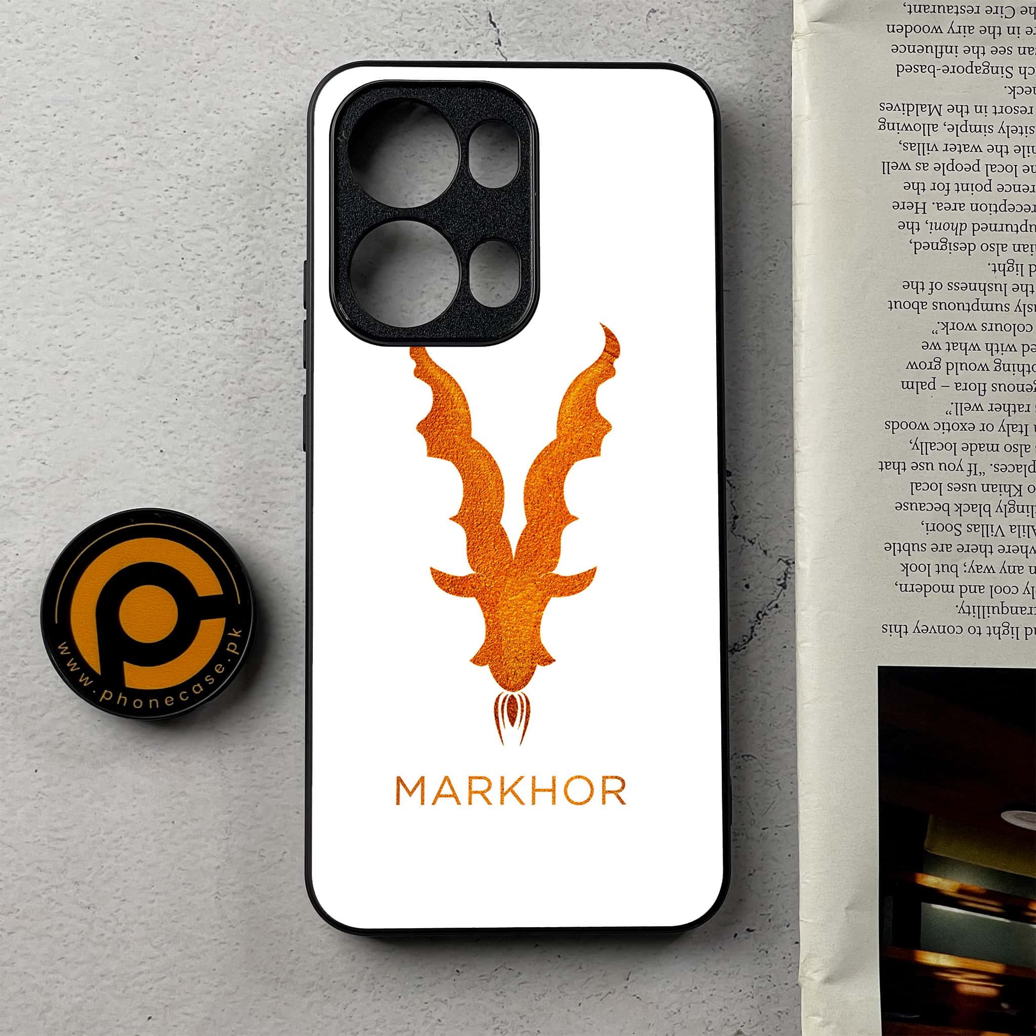 Oppo Reno 13 Pro - Markhor Series - Premium Metal Printed Soft Bumper Shockproof Case