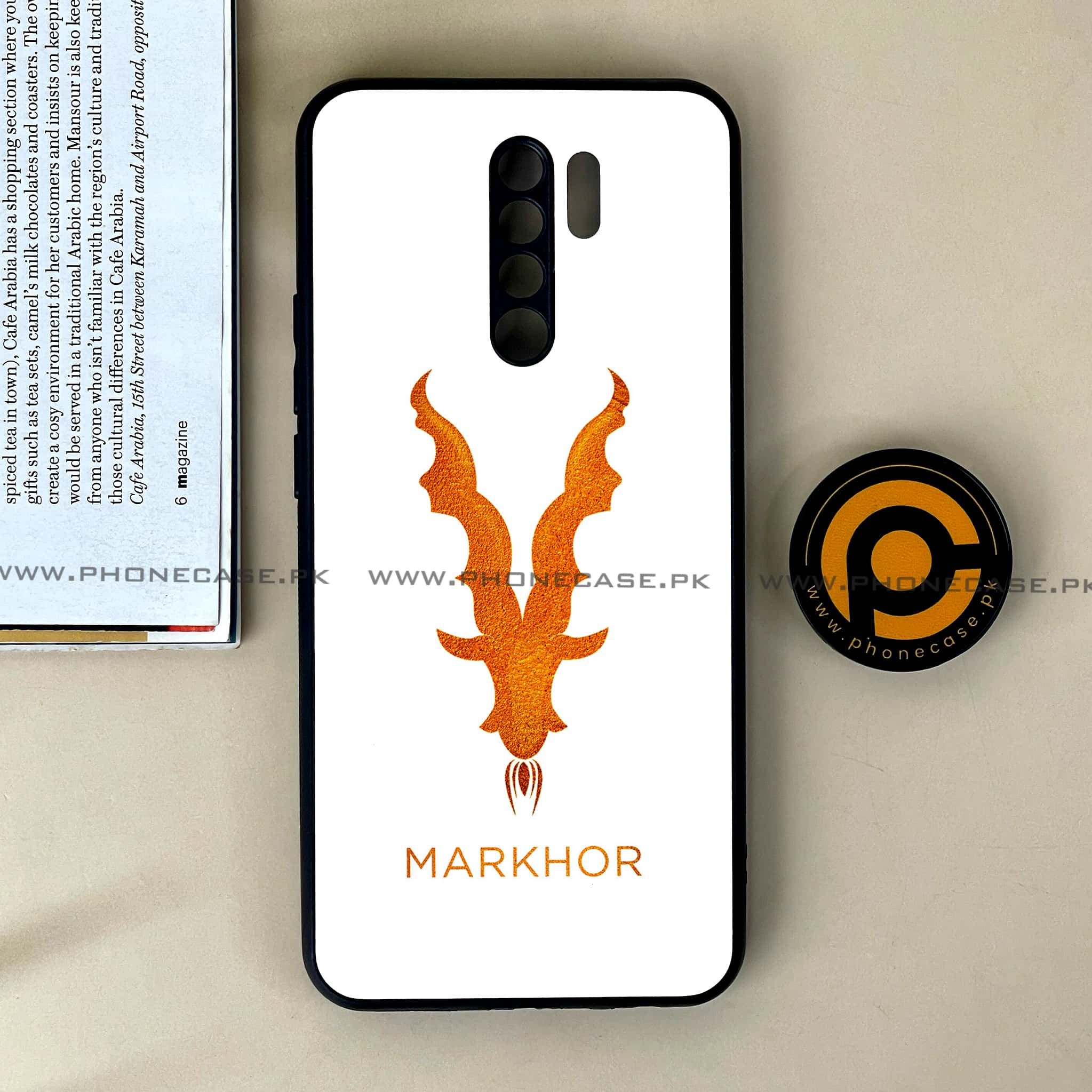 Xiaomi Redmi 9 - Markhor Series - Premium Printed Glass soft Bumper shock Proof Case