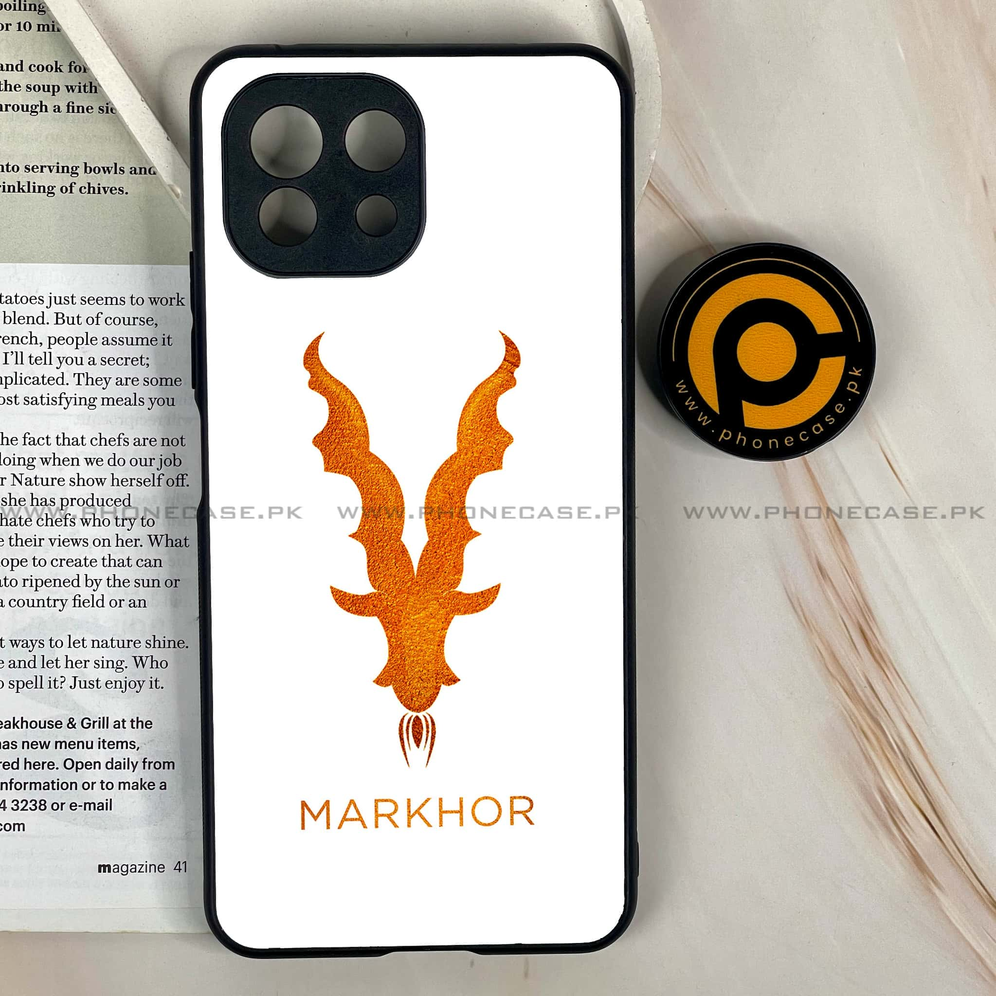 Xiaomi Mi 11 Lite - Markhor  Series - Premium Printed Glass soft Bumper shock Proof Case