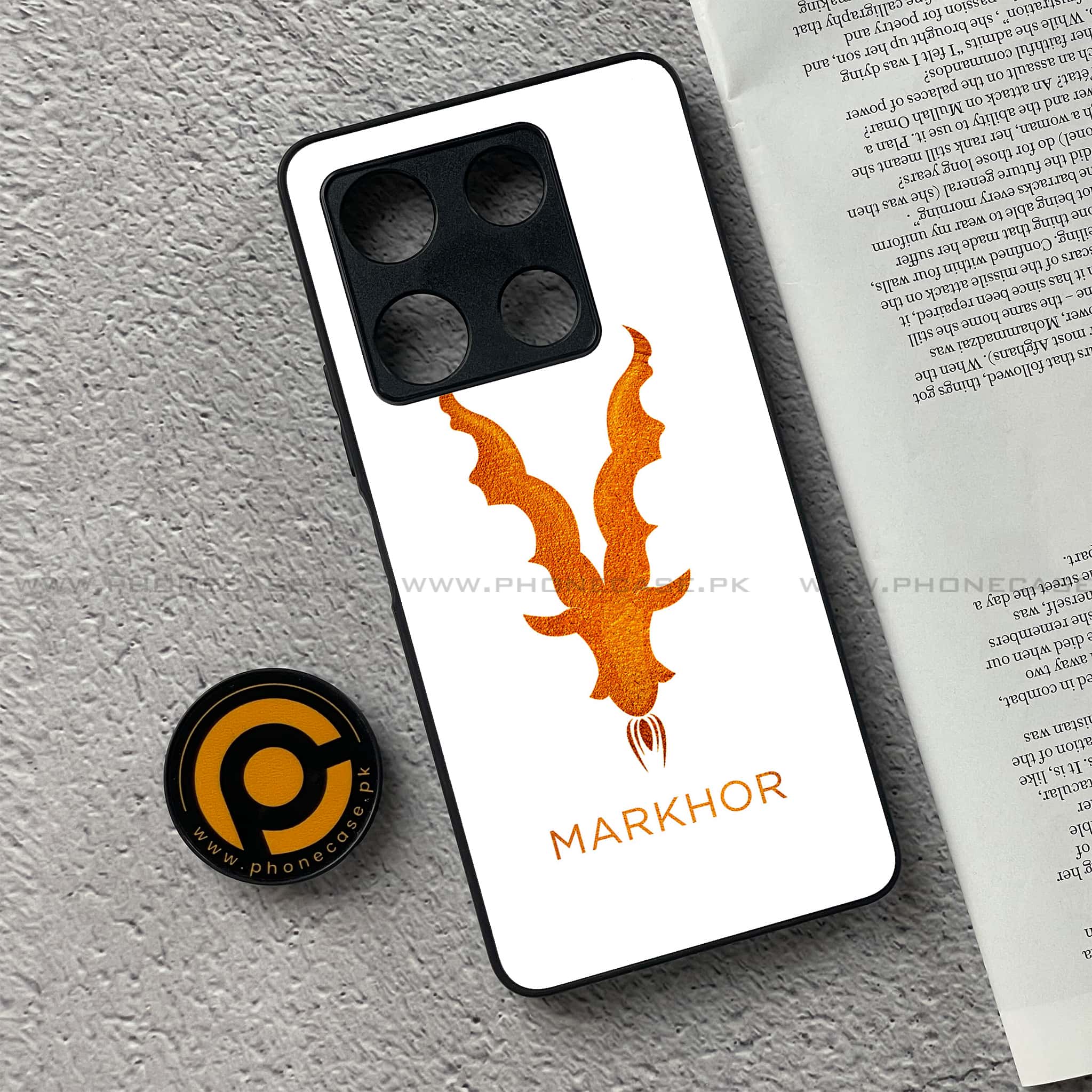 Infinix Note 30 Pro - Markhor Series - Premium Metal Printed soft Bumper shock Proof Case