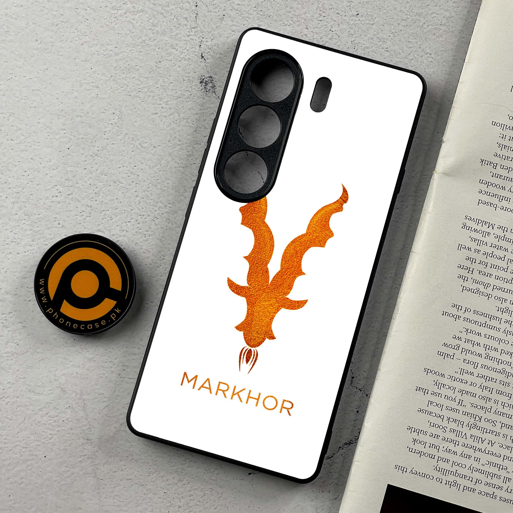 Tecno Camon 40 Pro - Markhor Series - Premium Metal Printed Soft Bumper Shockproof Case