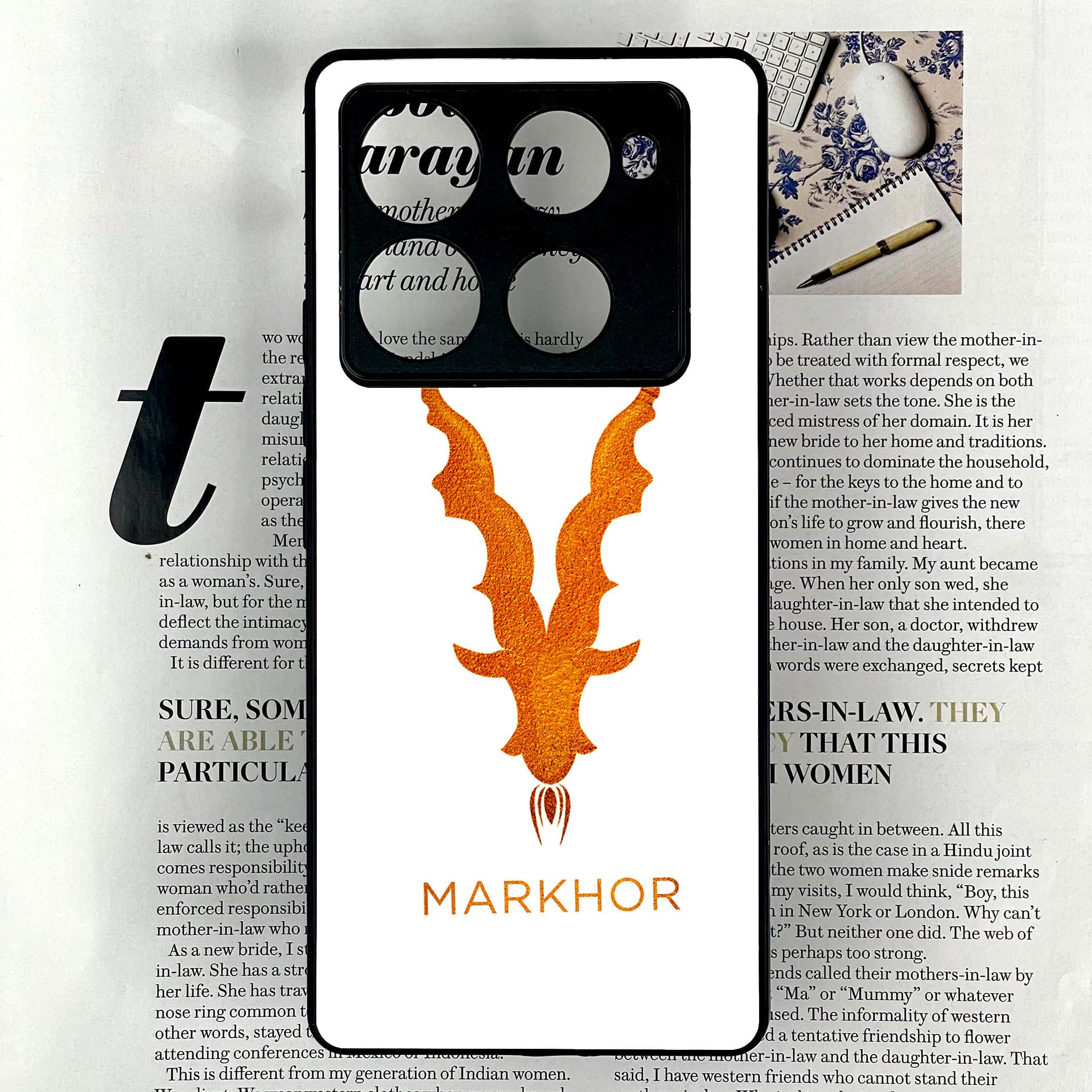Infinix Note 40 Pro Plus - Markhor Series - Premium Metal Printed soft Bumper shock Proof Case