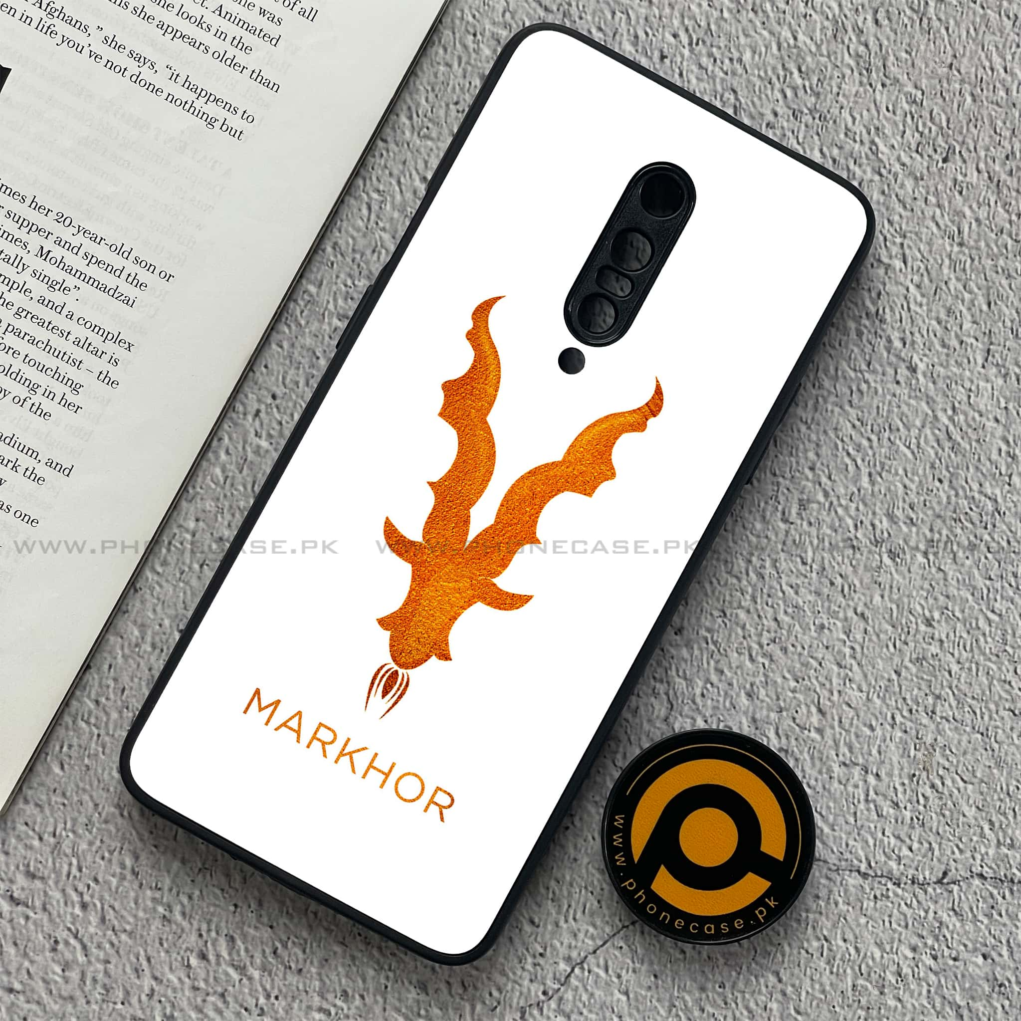 OnePlus 7 - Markhor  Series - Premium Printed Glass soft Bumper shock Proof Case