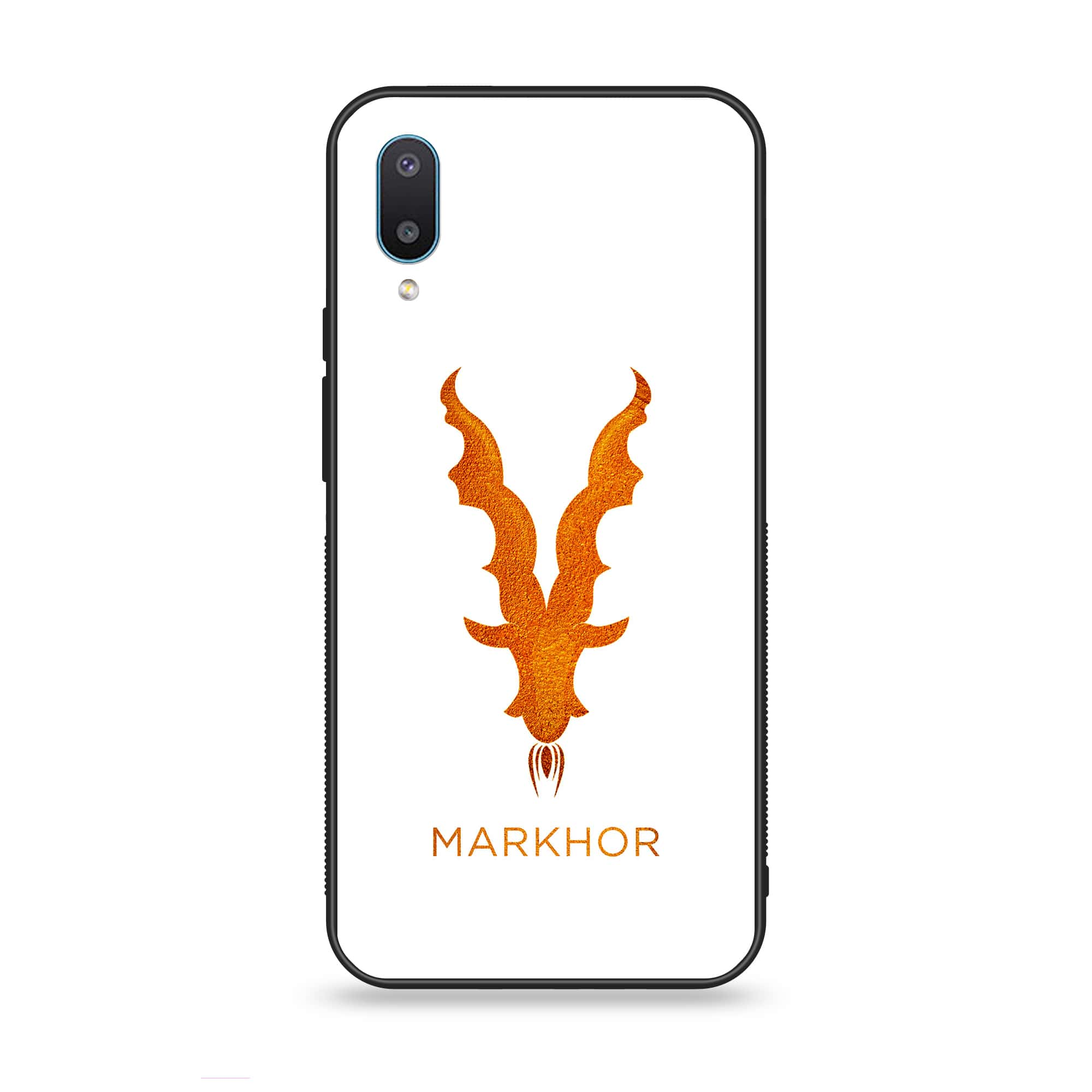 Samsung Galaxy A02 - Markhor Series - Premium Printed Glass soft Bumper shock Proof Case