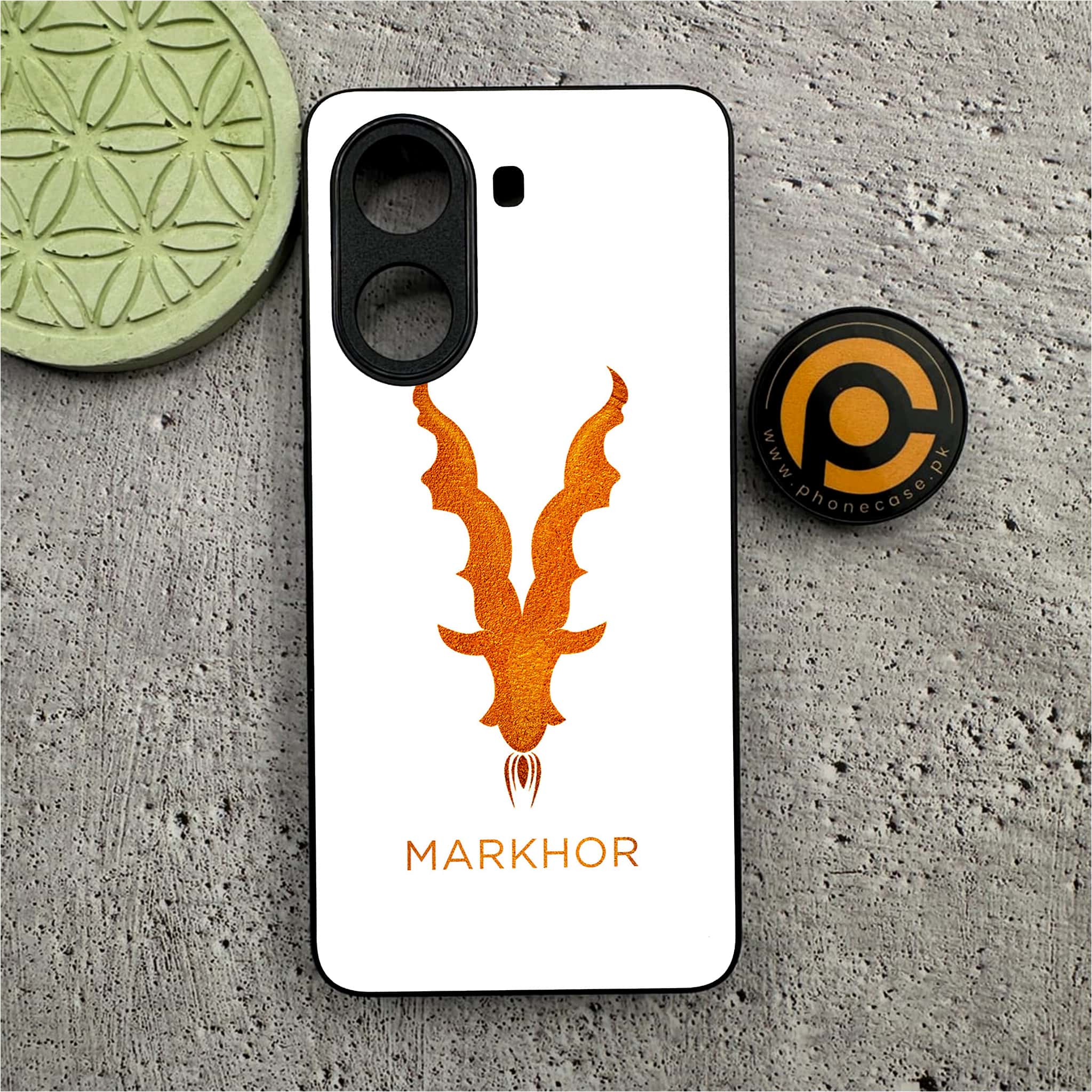 Xiaomi Poco X7 Pro 5G - Markhor Series - Premium Metal Printed soft Bumper shock Proof Case
