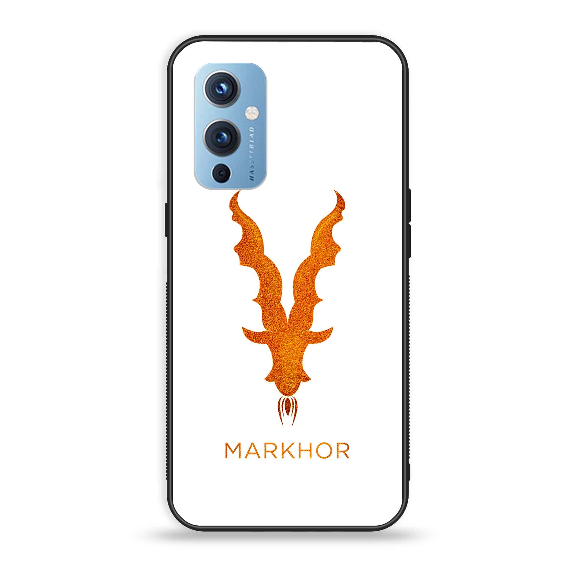 OnePlus 9- Markhor  Series - Premium Printed Glass soft Bumper shock Proof Case