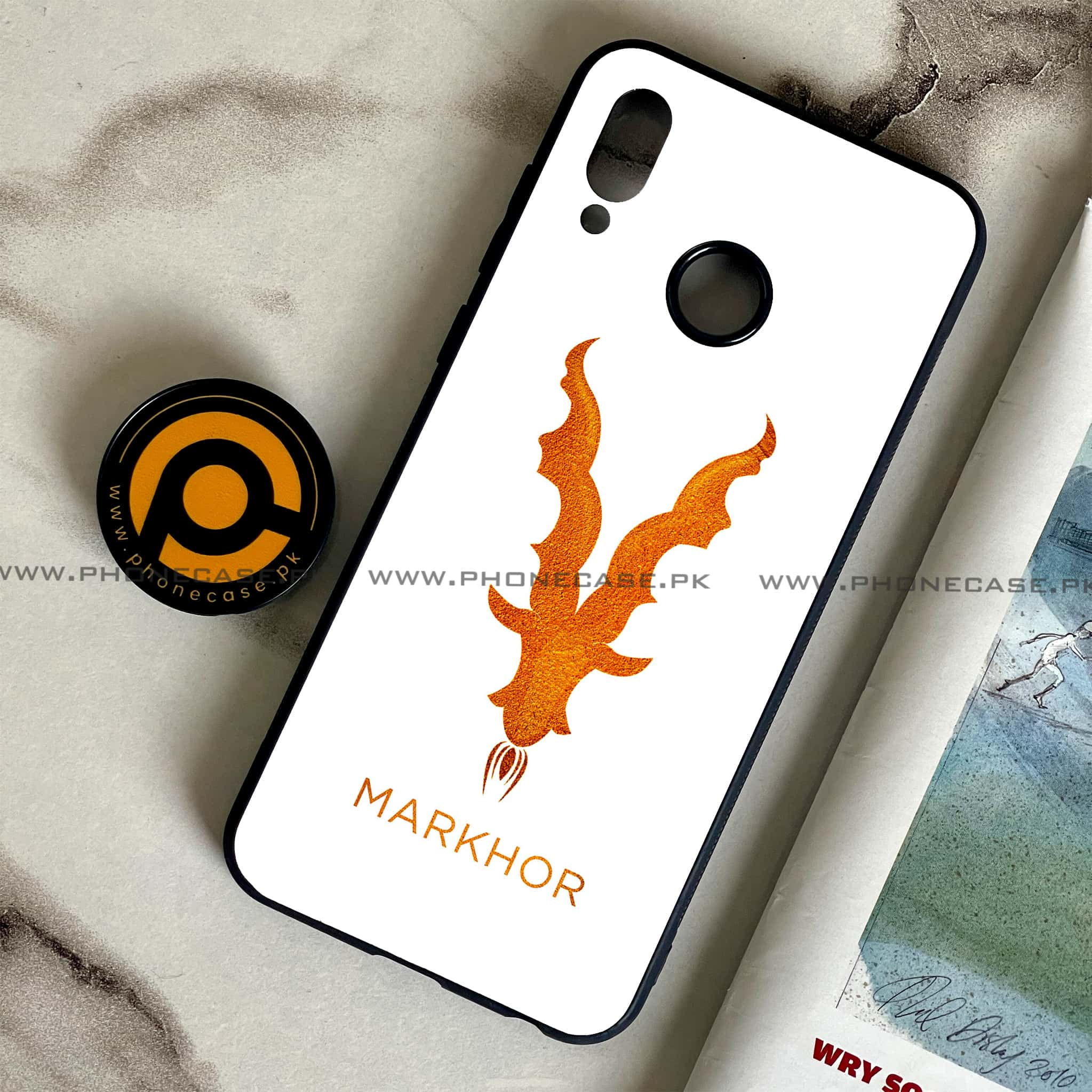 Huawei Honor Play - Markhor Series - Premium Printed Glass soft Bumper shock Proof Case