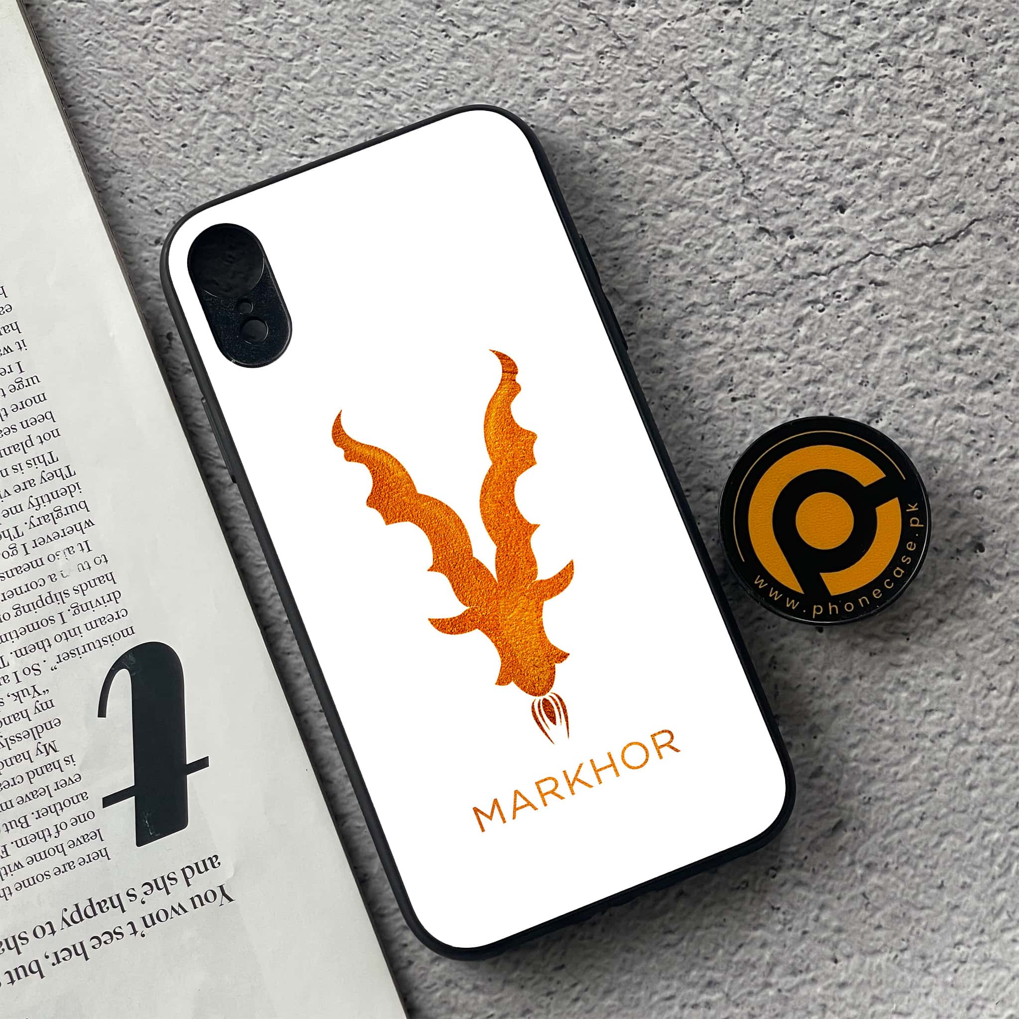 iPhone XR - Markhor Series - Premium Metal Printed soft Bumper shock Proof Case