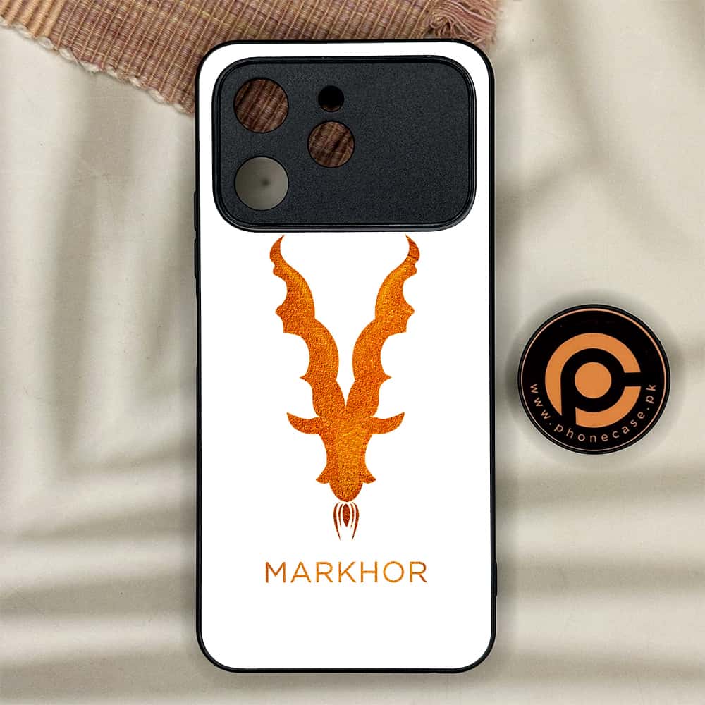 Tecno Spark 40 - Markhor Series - Premium Metal Printed soft Bumper shock Proof Case