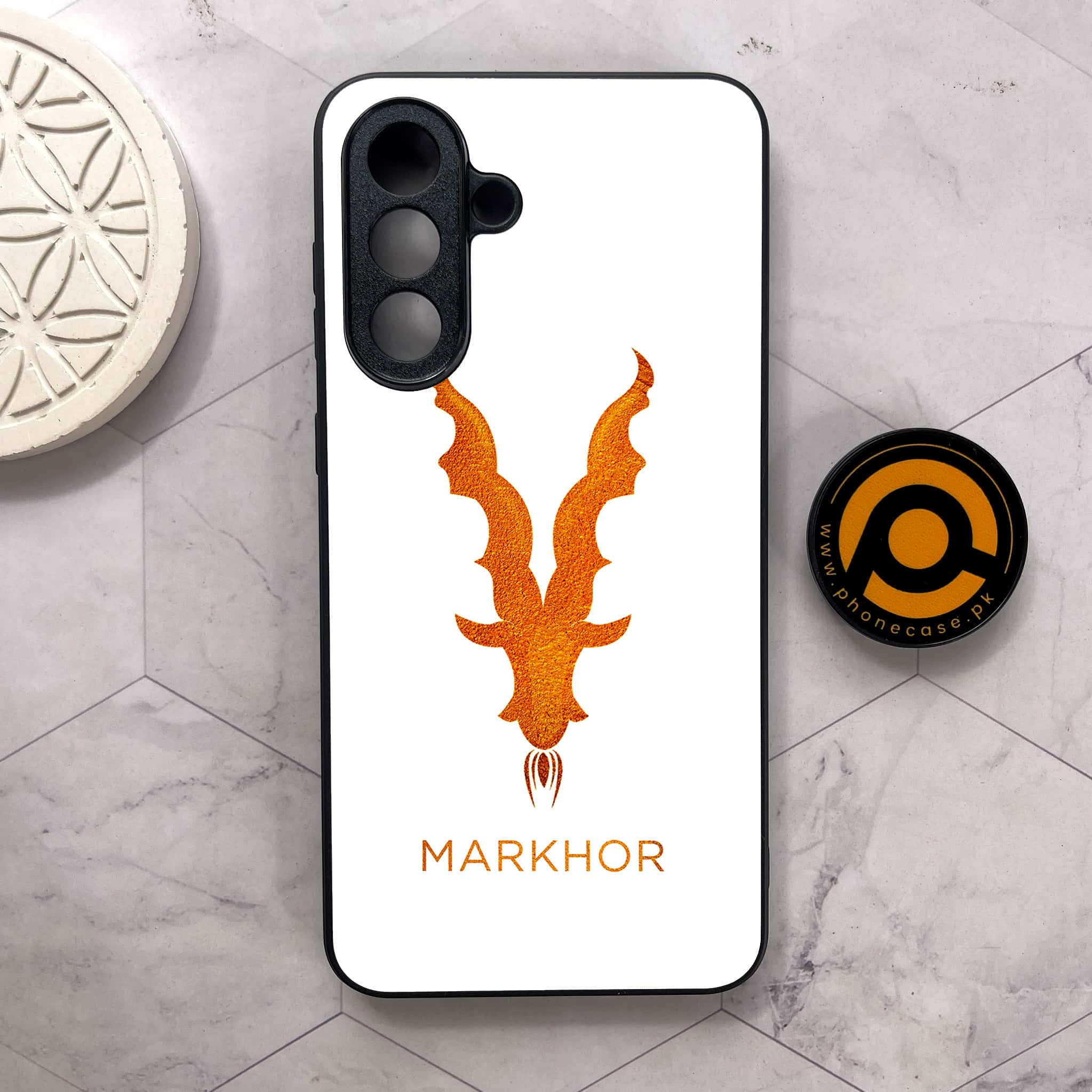 Samsung Galaxy A36 5G - Markhor Series - Premium Metal Printed soft Bumper shock Proof Case