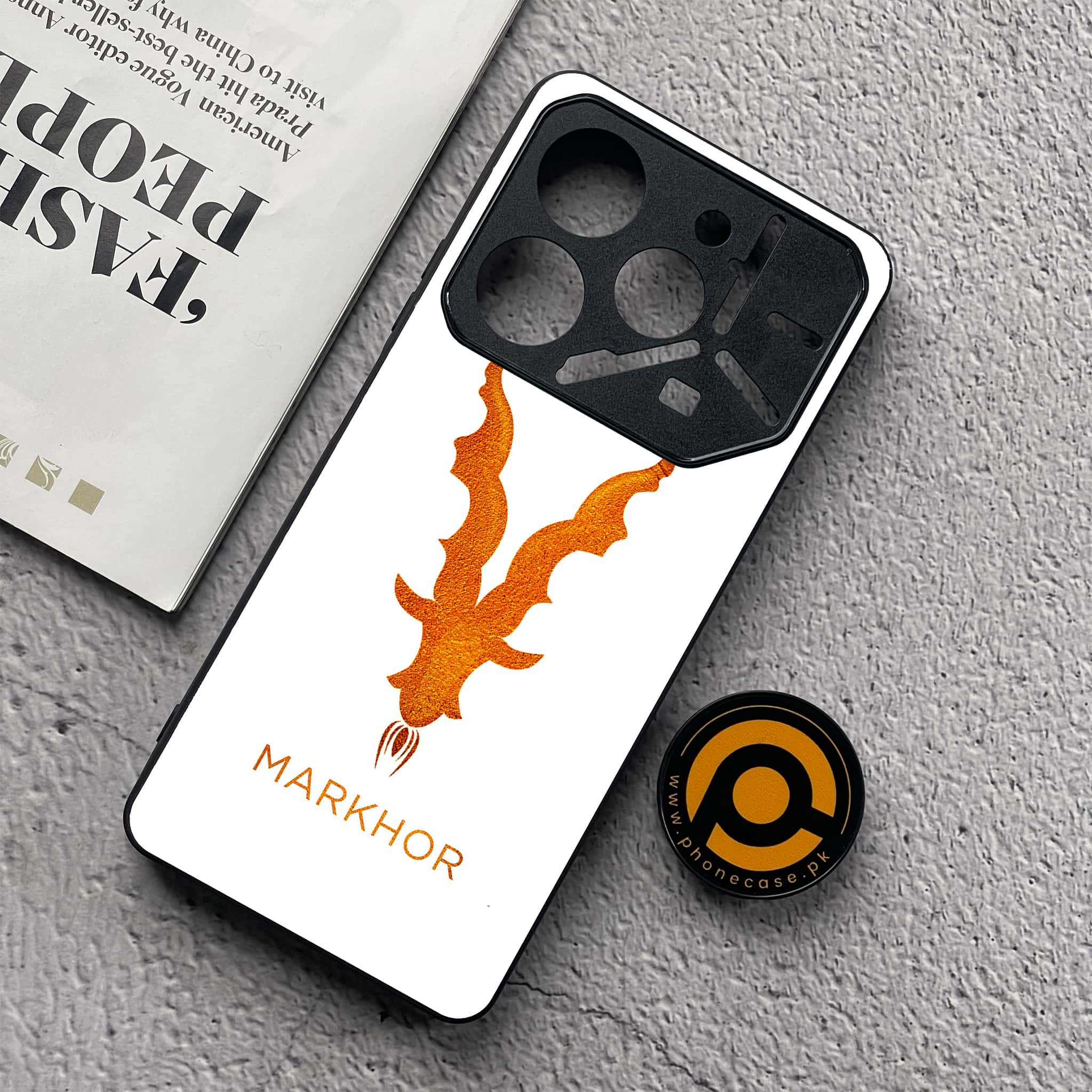Tecno Pova 6 Neo - Markhor Series - Premium Metal  Printed soft Bumper shock Proof Case