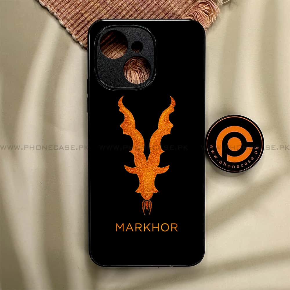 Tecno Spark 40C - Markhor Series - Premium Metal Printed soft Bumper shock Proof Case