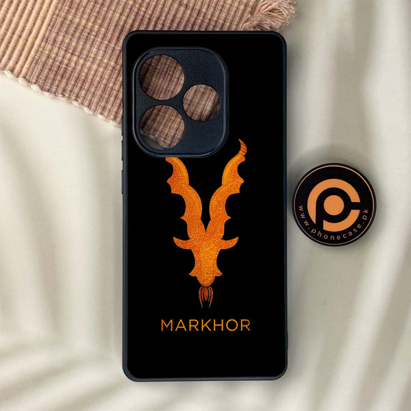 Realme GT 6 - Markhor Series - Premium Metal Printed soft Bumper shock Proof Case