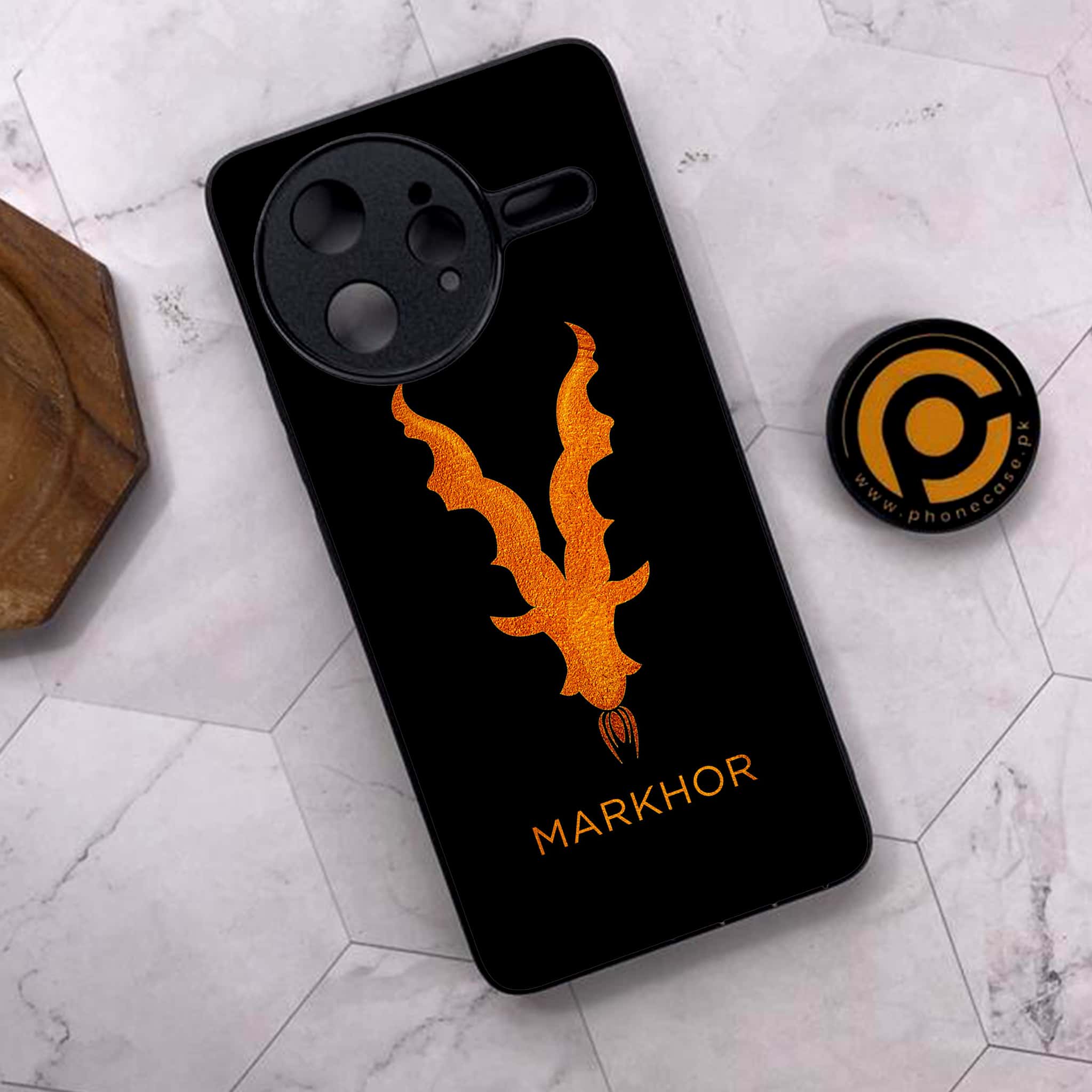 Xiaomi Poco F7 Ultra 5G - Markhor Series - Premium Metal Printed soft Bumper shock Proof Case
