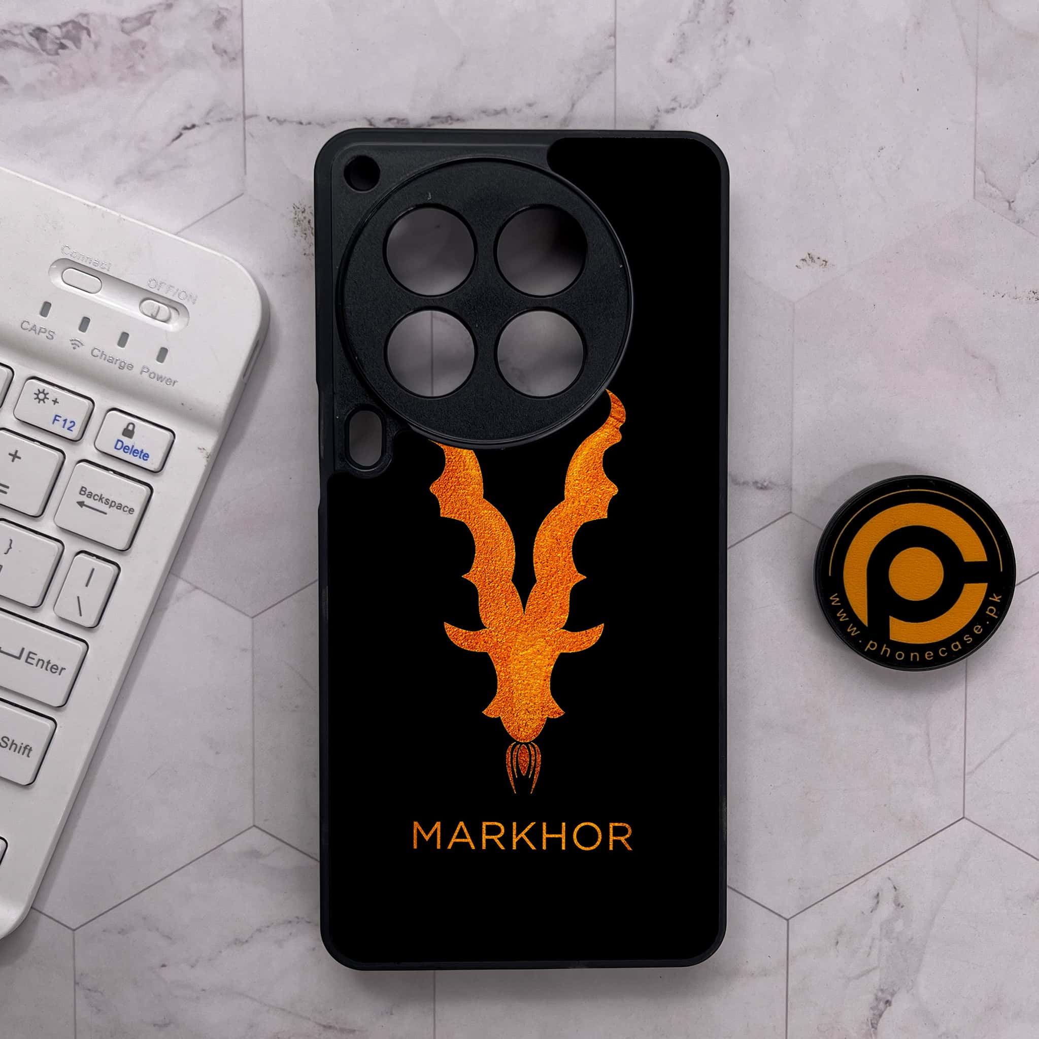 Tecno Camon 30 Premier - Markhor Series - Premium Metal Printed soft Bumper shock Proof Case