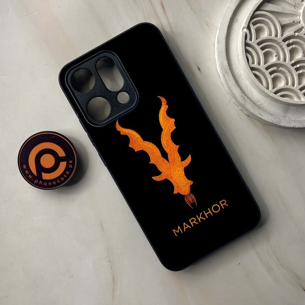 Oppo Reno 14 5G - Markhor Series - Premium Metal Printed soft Bumper shock Proof Case