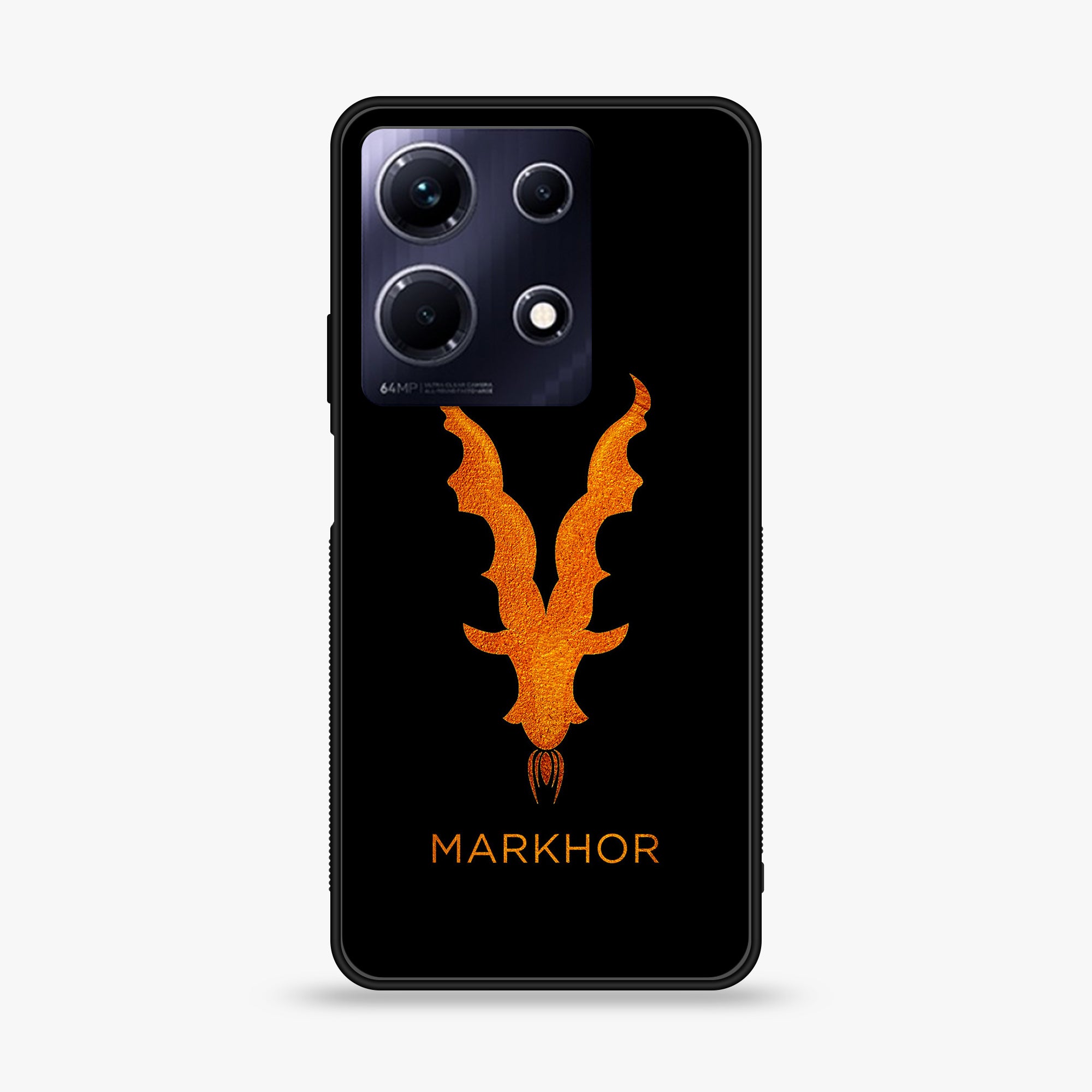 Infinix Note 30 Pro - Markhor Series - Premium Printed Glass soft Bumper shock Proof Case