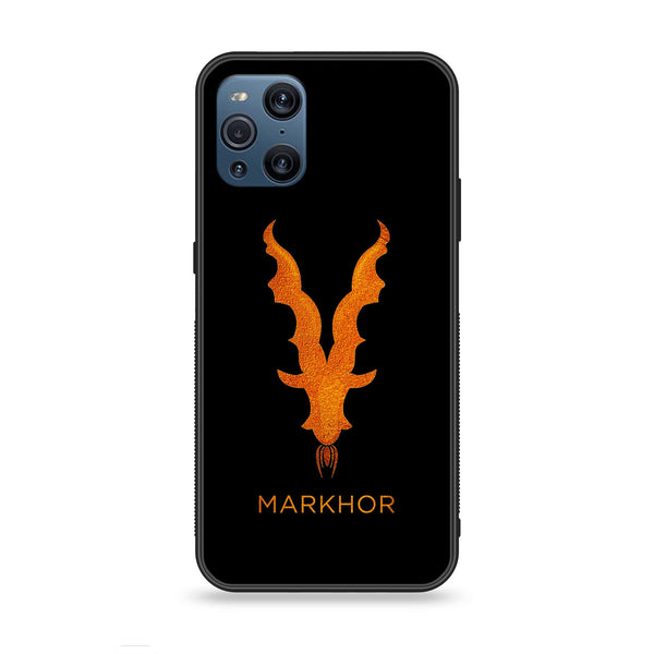 Oppo Find X3 - Markhor Series - Premium Printed Glass soft Bumper shock Proof Case