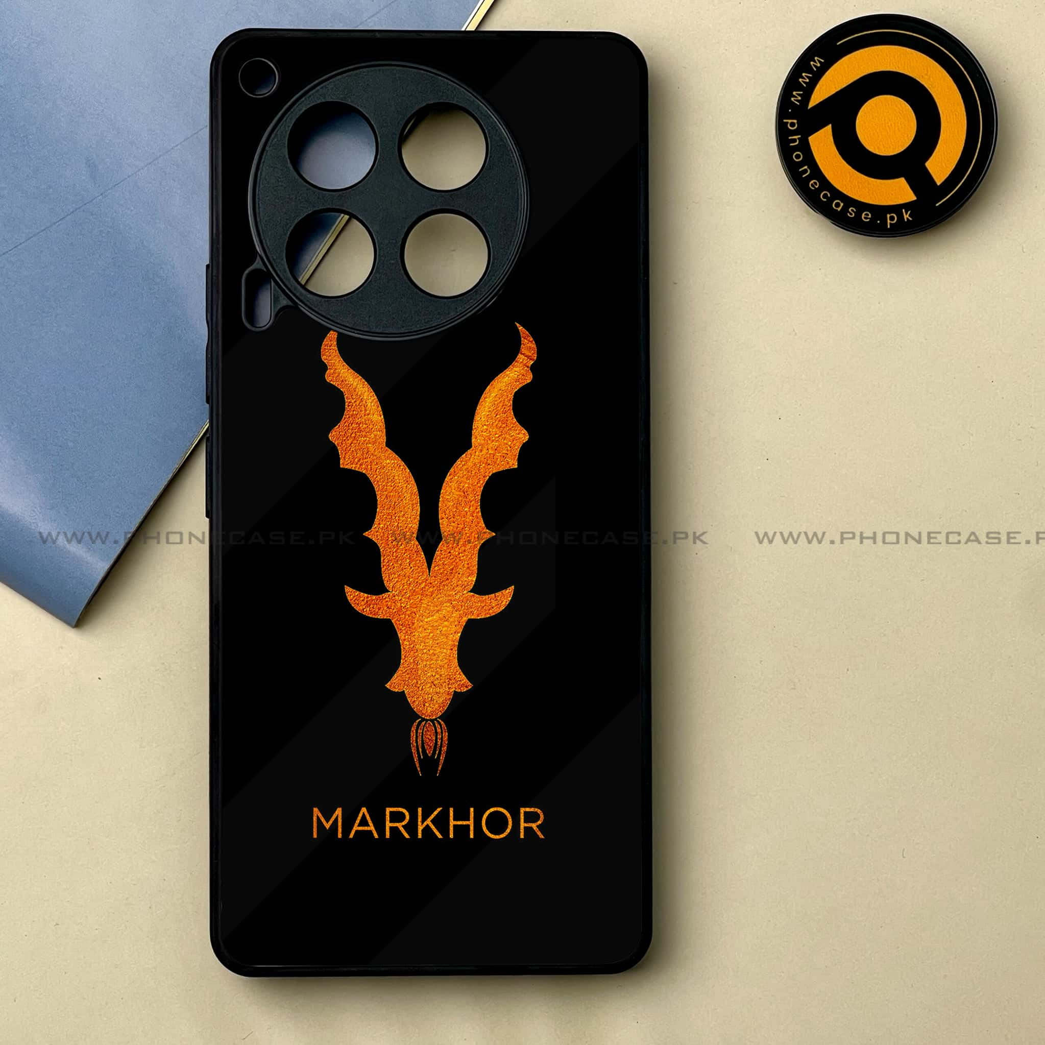 Tecno Camon 30 - Markhor Series -  Premium Printed Metal soft Bumper shock Proof Case