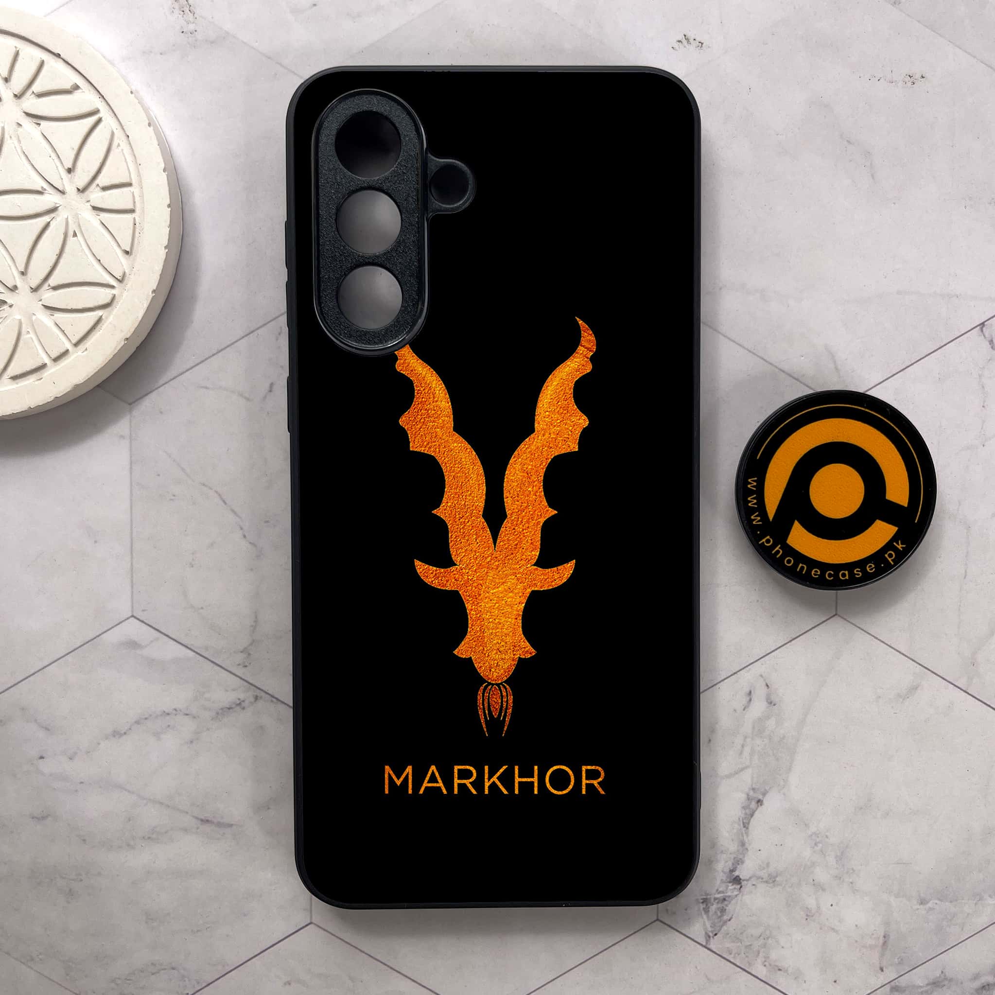 Samsung Galaxy A26 5G - Markhor Series - Premium Metal Printed soft Bumper shock Proof Case