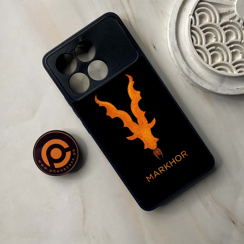 Xiaomi Poco F6 Pro - Markhor Series - Premium Metal Printed soft Bumper shock Proof Case