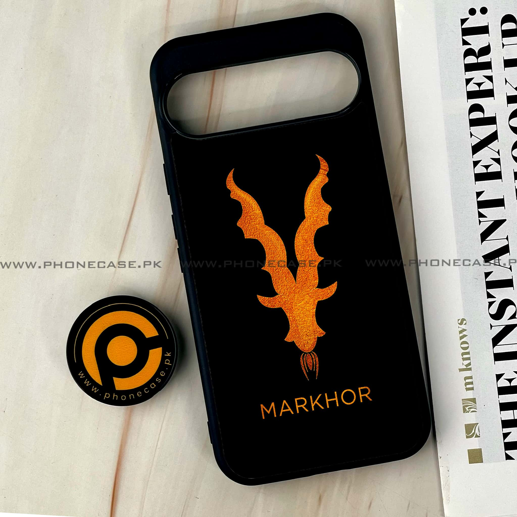 Google Pixel 9 Pro XL - Markhor Series - Premium Printed Glass soft Bumper shock Proof Case