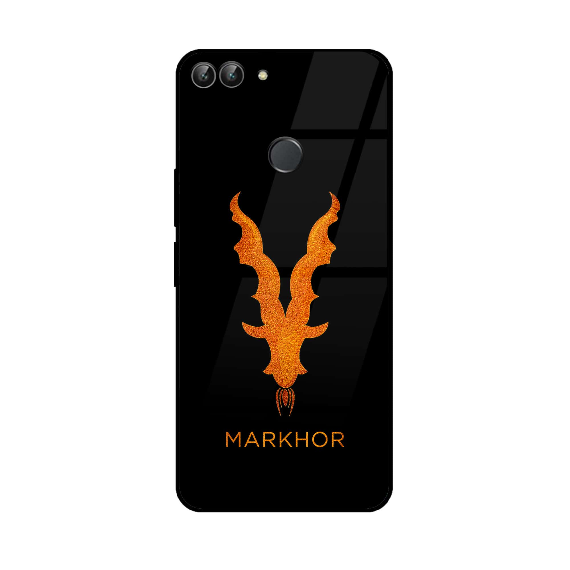 Huawei P Smart - Markhor Series - Premium Printed Glass soft Bumper shock Proof Case