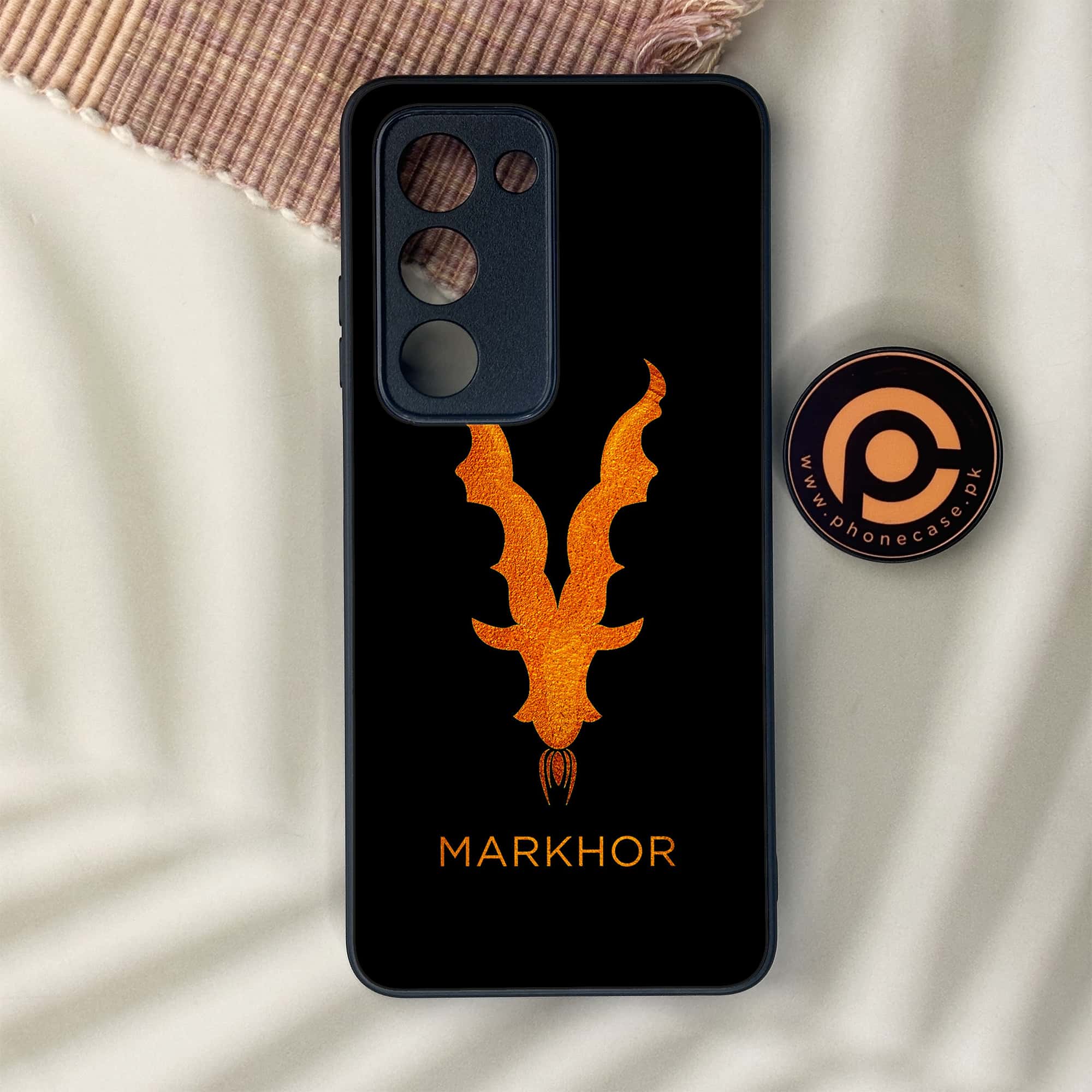Oppo A5 2025 - Markhor Series - Premium Metal Printed soft Bumper shock Proof Case