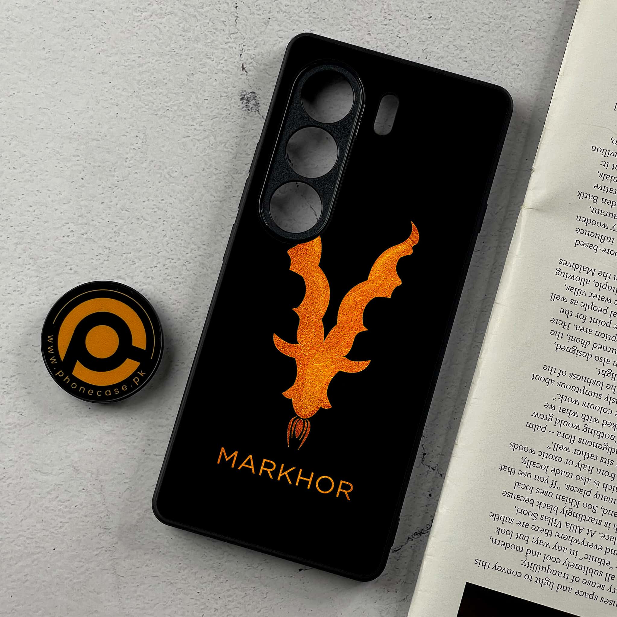 Tecno Camon 40 - Markhor Series - Premium Metal Printed Soft Bumper Shockproof Case