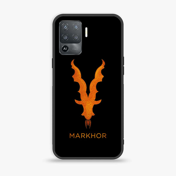 Oppo F19 Pro - Markhor  Design 12 - Premium Printed Glass soft Bumper shock Proof Case CS-19766