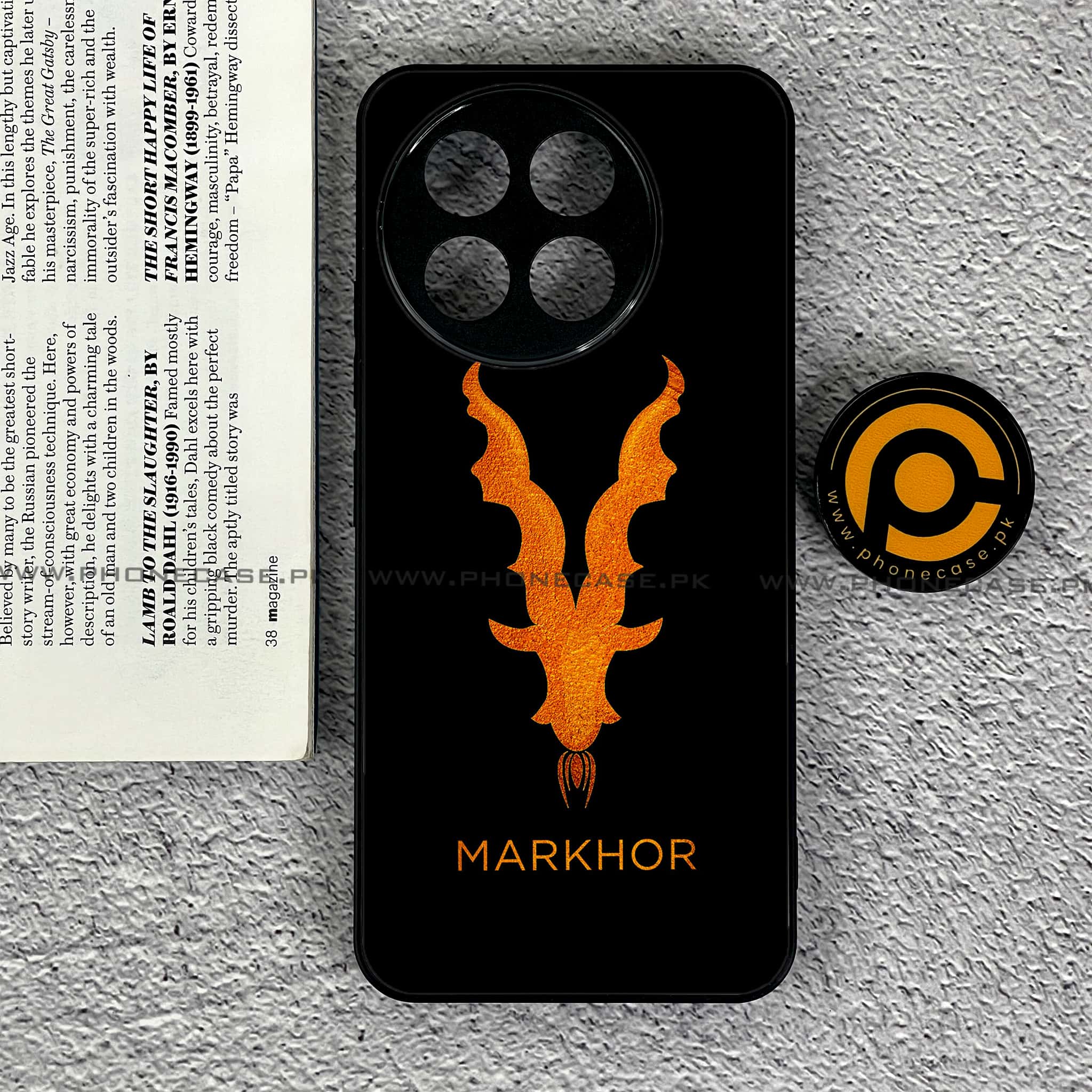 OnePlus 13R - Markhor Series - Premium Printed Glass soft Bumper shock Proof Case
