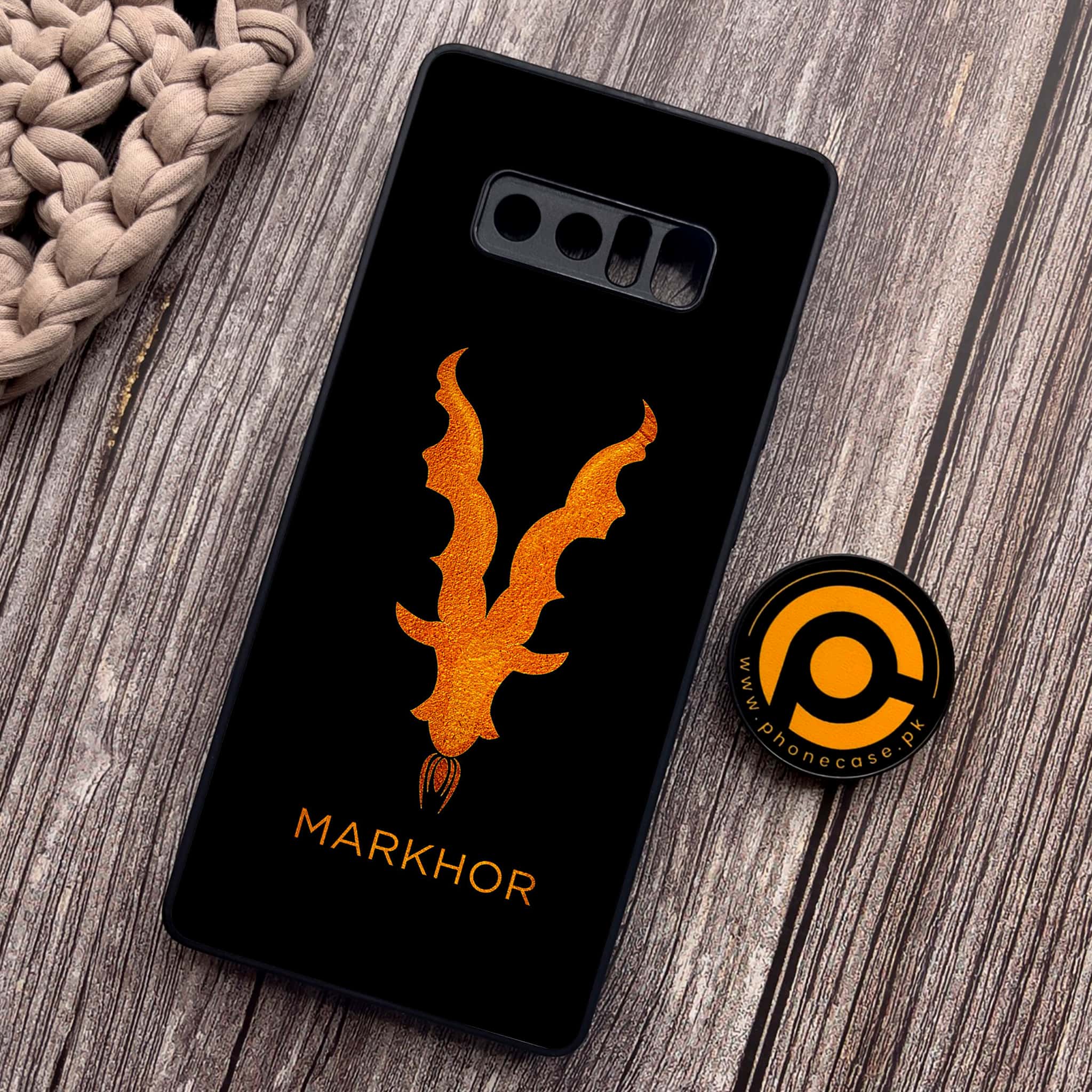 Samsung Galaxy Note 8 - Markhor Series - Premium Metal Printed soft Bumper shock Proof Case